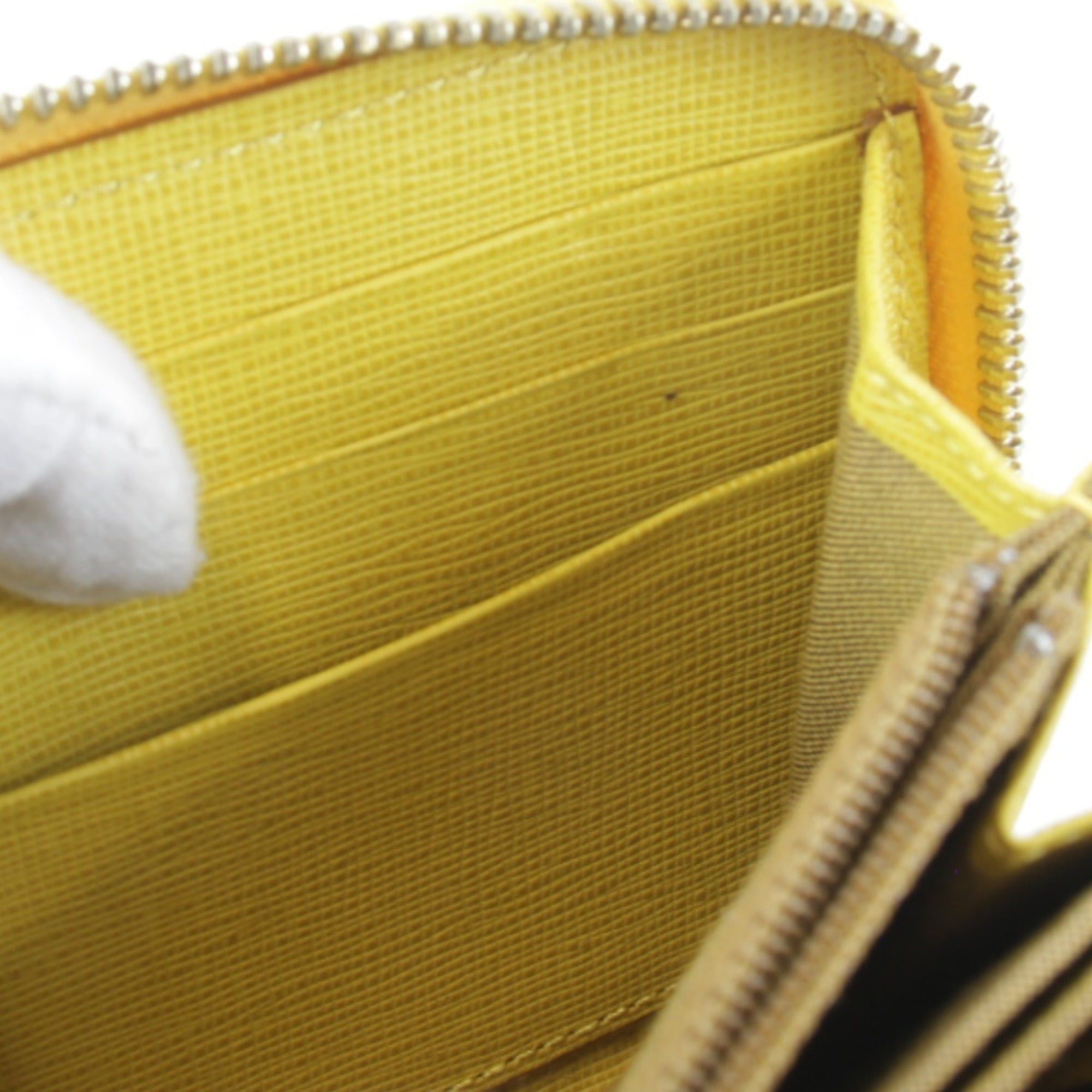 Fendi FENDI Zucca Round Long Wallet, Leather, Yellow x Brown, Women's Size ONE SIZE - 9 Thumbnail