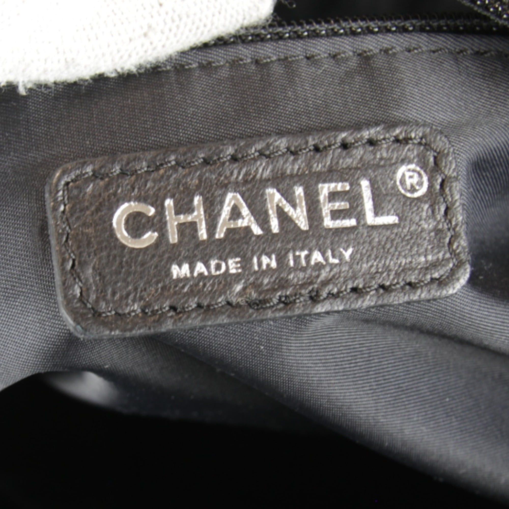 Chanel CHANEL A34210 Tote Bag, Canvas, Black, Women's Size ONE SIZE - 16 Thumbnail