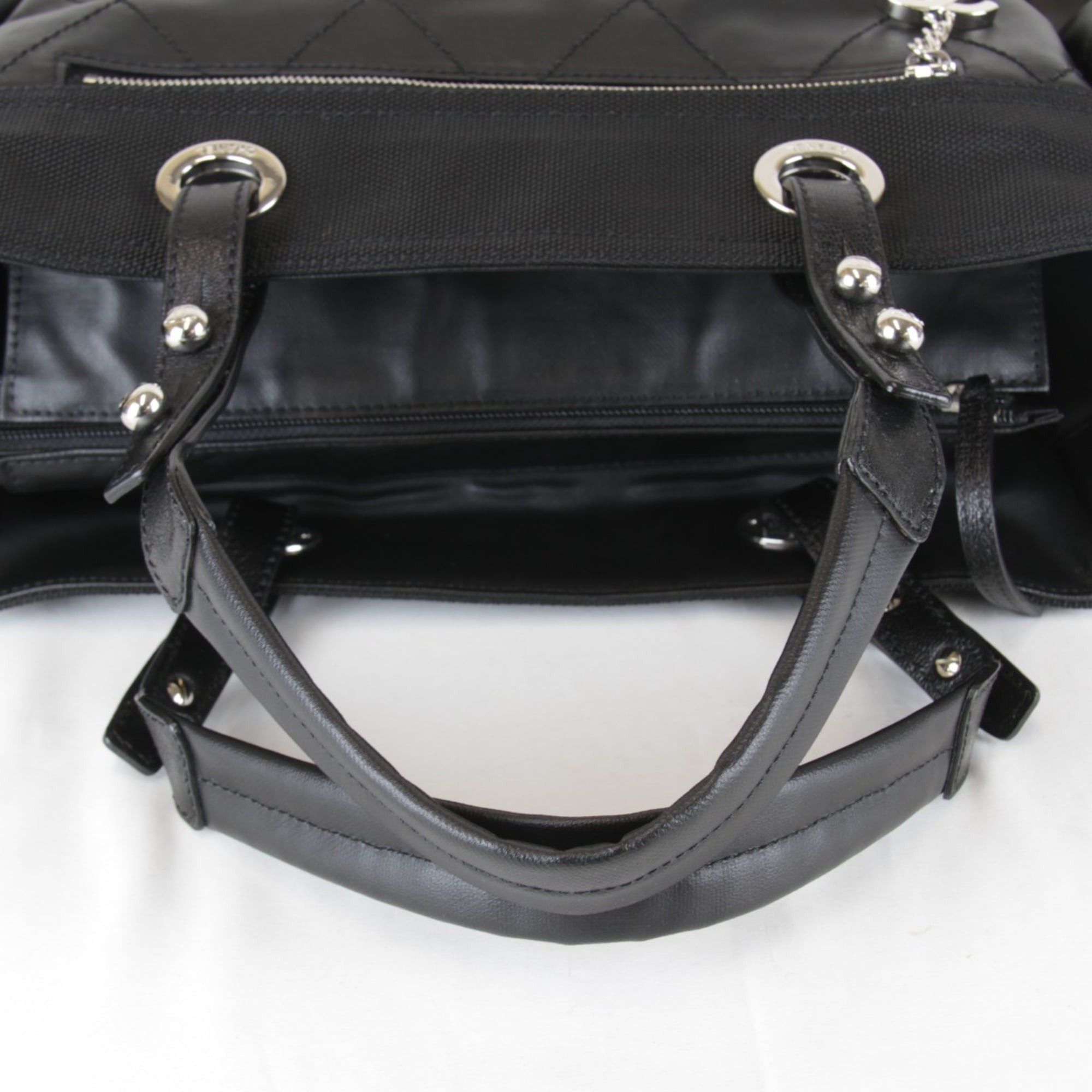 Chanel CHANEL A34210 Tote Bag, Canvas, Black, Women's Size ONE SIZE - 8 Thumbnail