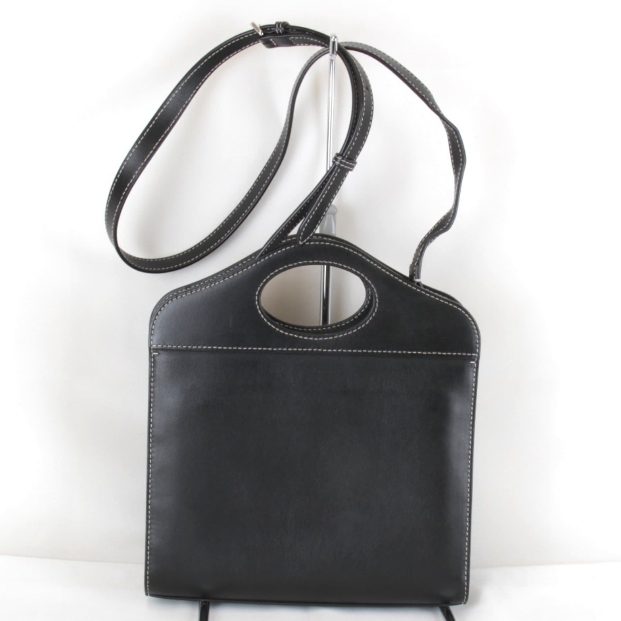 Burberry BURBERRY Mini Pocket Bag Handbag Leather Black Women's Size ONE SIZE - 2 Thumbnail
