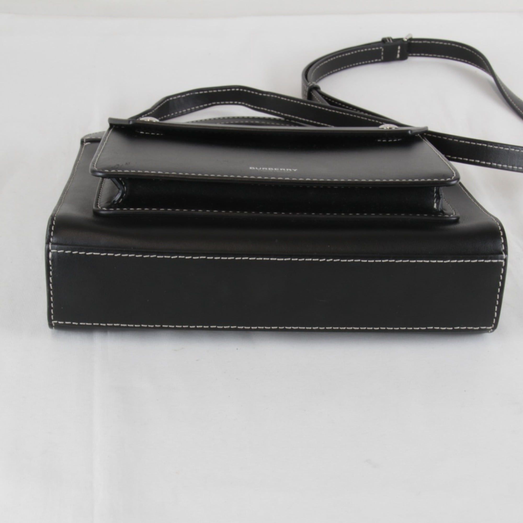 Burberry BURBERRY Mini Pocket Bag Handbag Leather Black Women's Size ONE SIZE - 5 Thumbnail