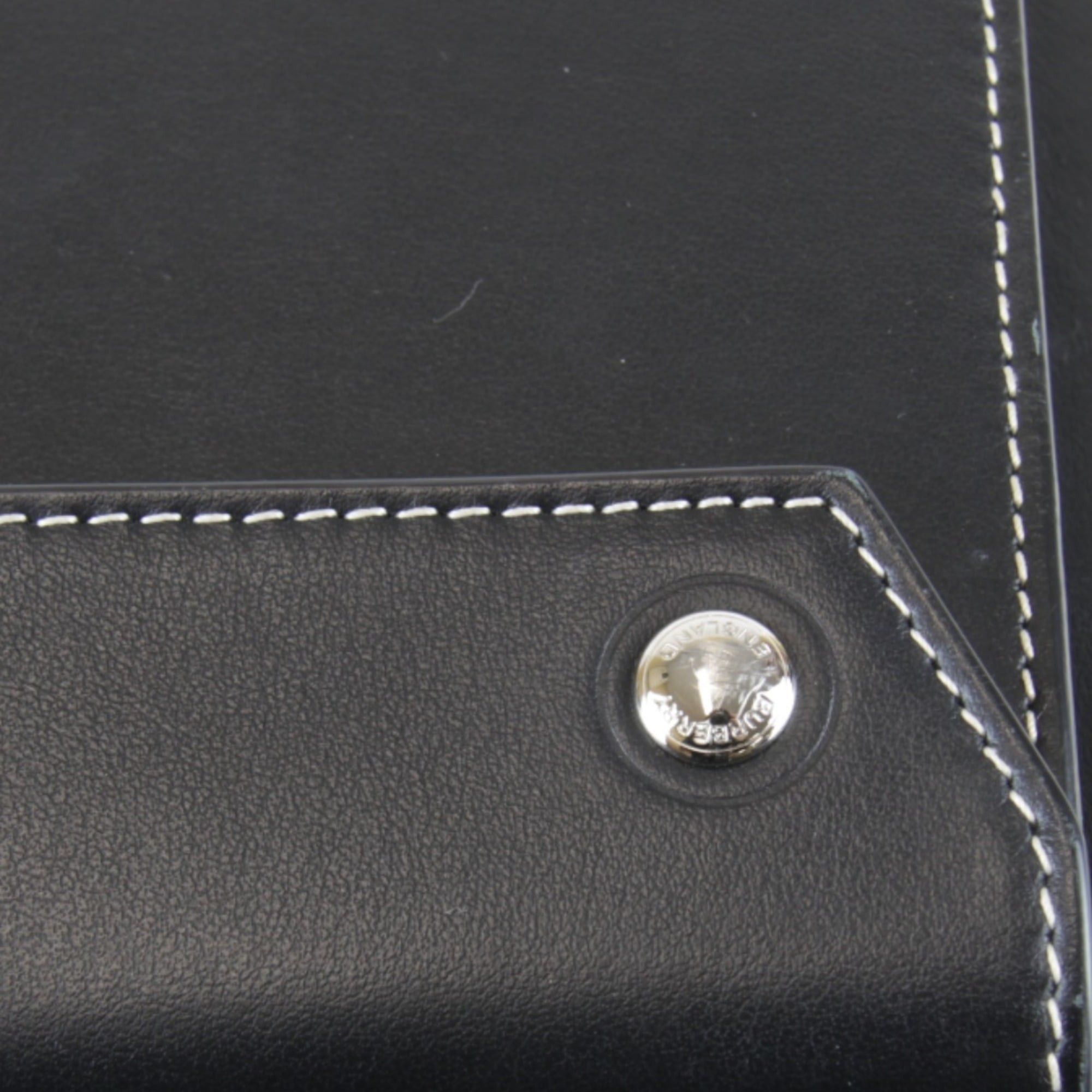Burberry BURBERRY Mini Pocket Bag Handbag Leather Black Women's Size ONE SIZE - 10 Thumbnail