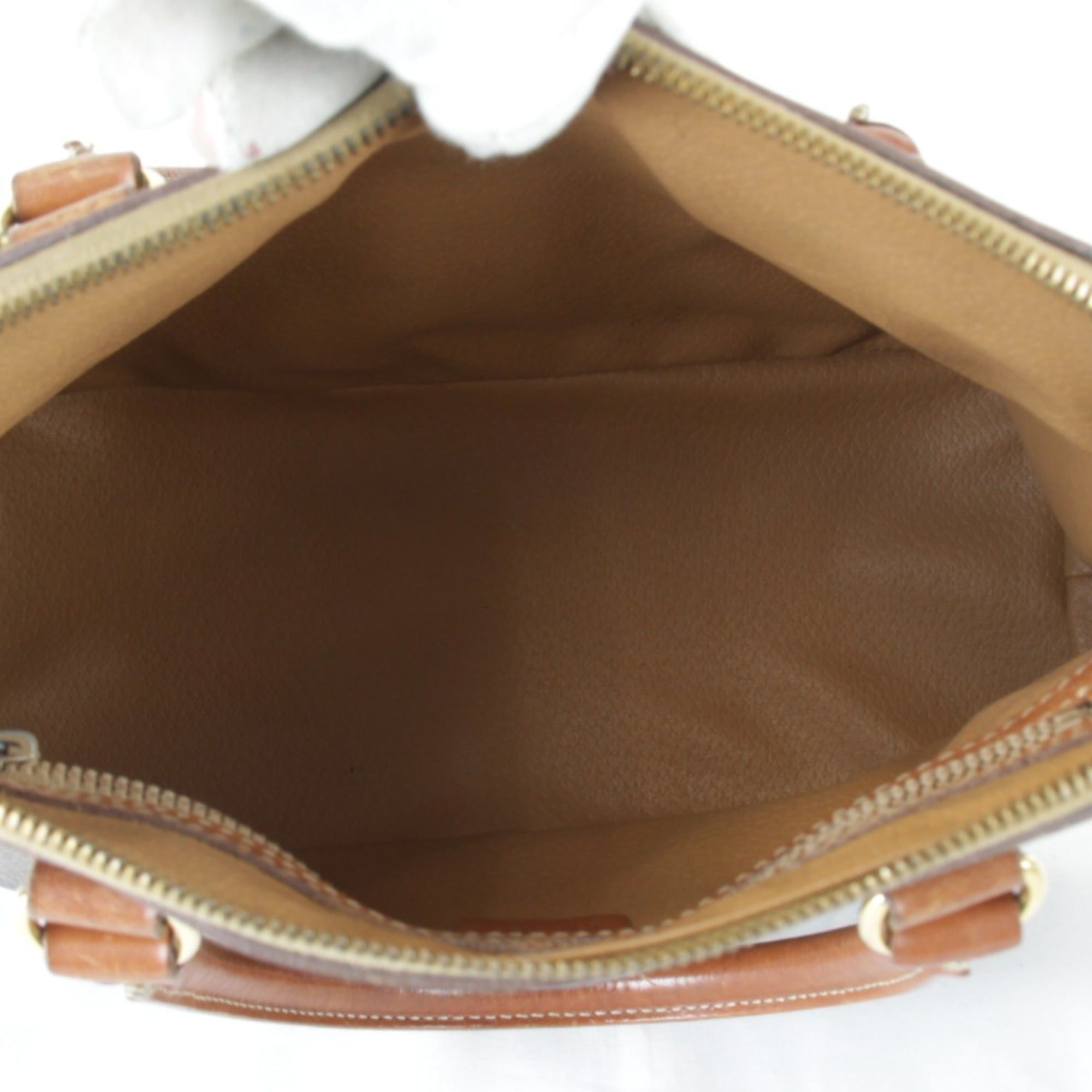 Celine CELINE Macadam Strap Handbag, Leather, Brown, Women's Size ONE SIZE - 9 Thumbnail