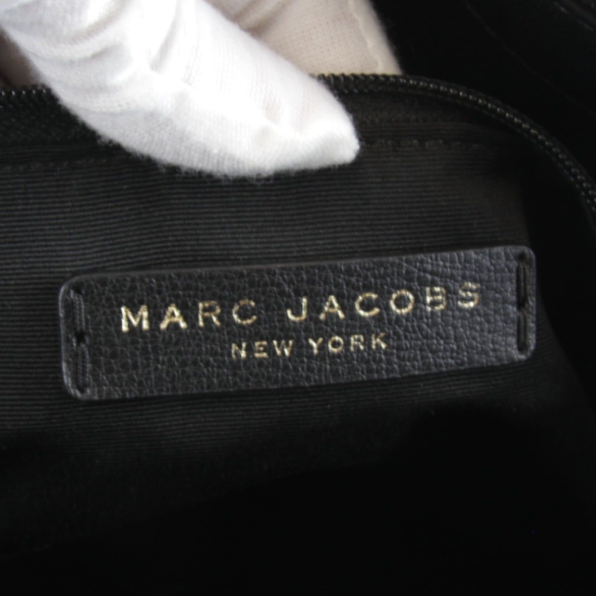 Marc Jacobs MARC JACOBS ASE4220 Leather Tote Bag, Black, Women's Size ONE SIZE - 8 Thumbnail