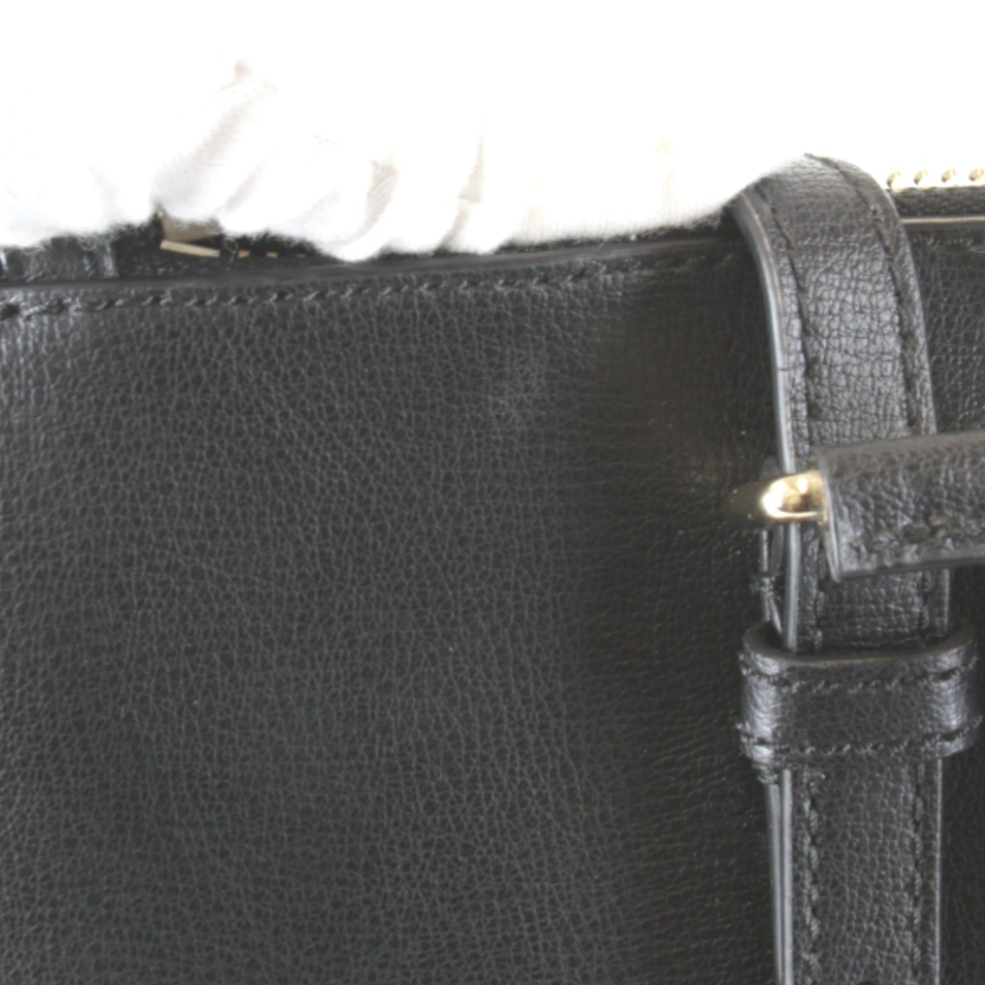 Marc Jacobs MARC JACOBS ASE4220 Leather Tote Bag, Black, Women's Size ONE SIZE - 13 Thumbnail