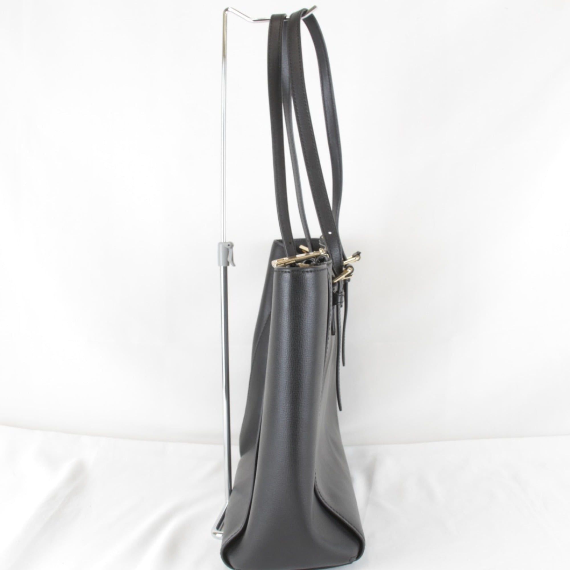 Marc Jacobs MARC JACOBS ASE4220 Leather Tote Bag, Black, Women's Size ONE SIZE - 4 Thumbnail