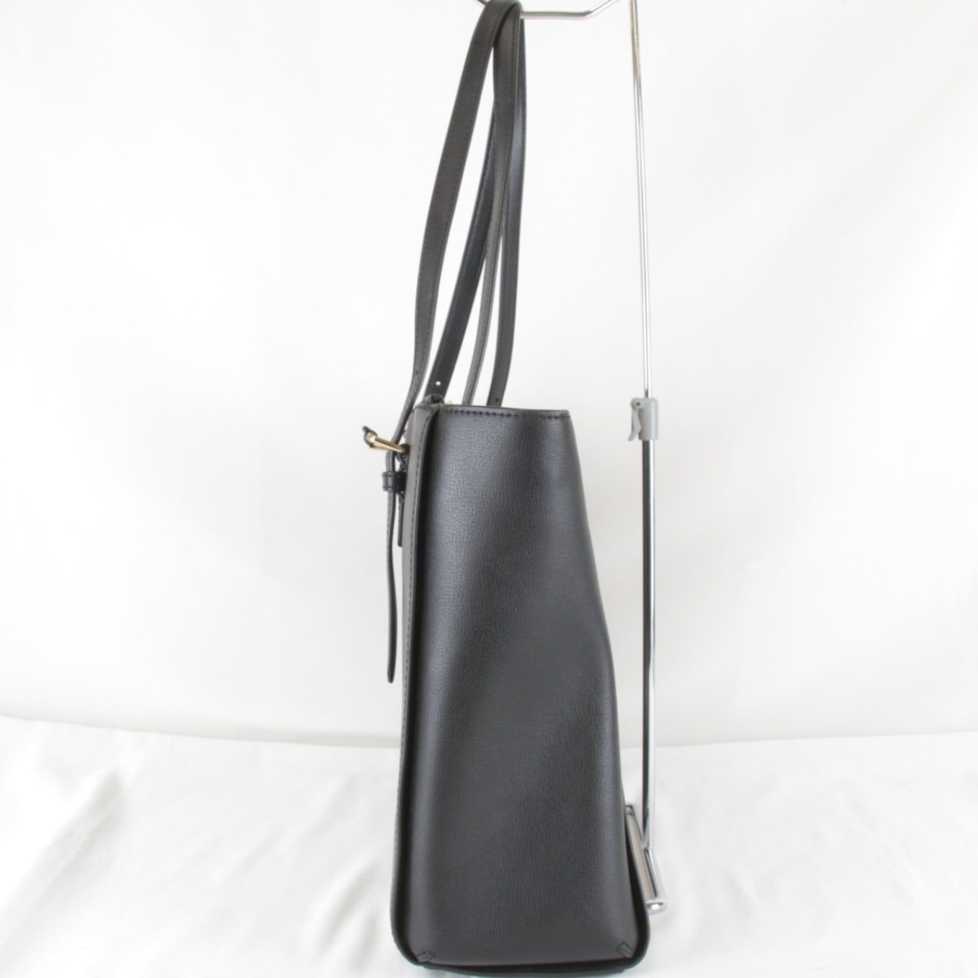 Marc Jacobs MARC JACOBS ASE4220 Leather Tote Bag, Black, Women's Size ONE SIZE - 3 Thumbnail