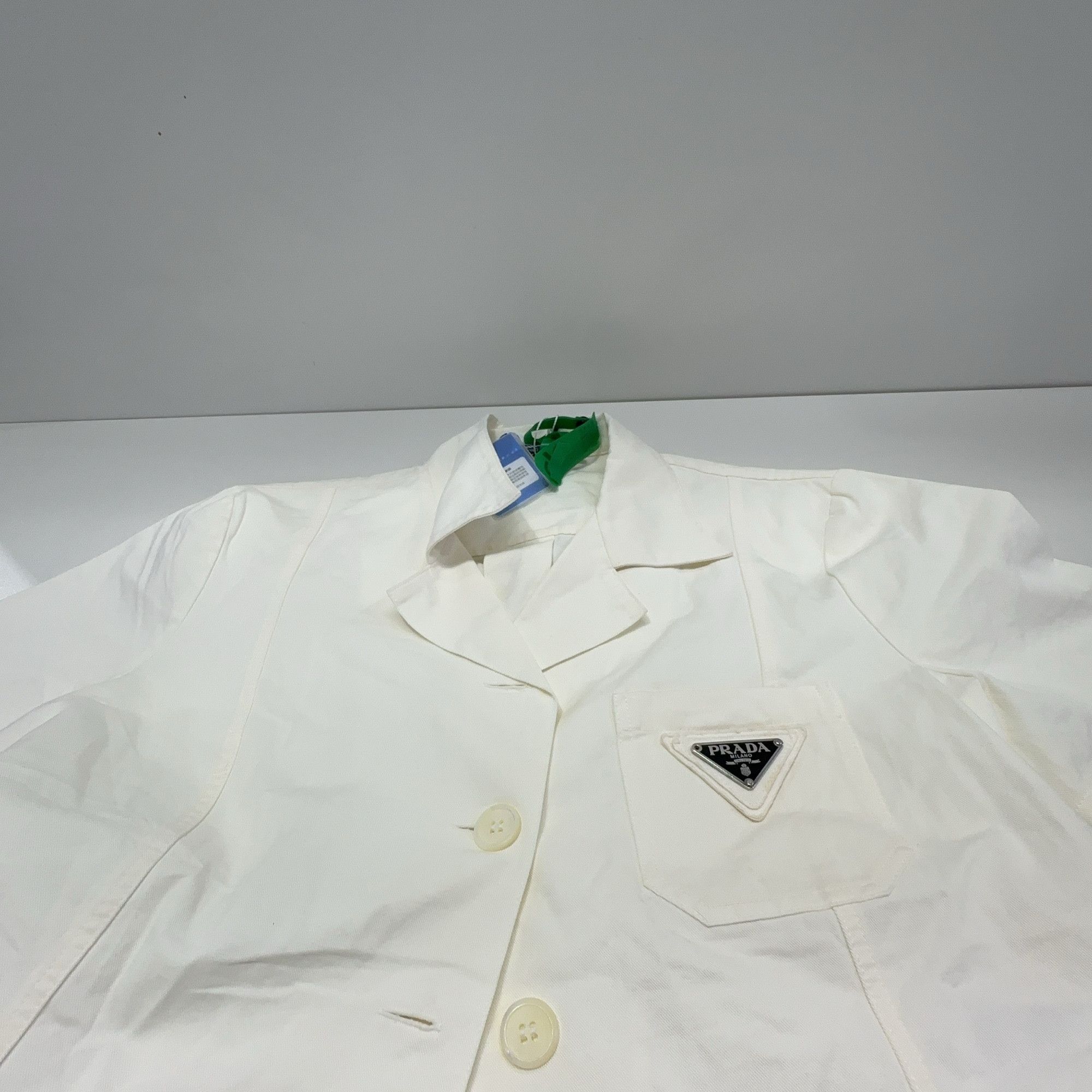 Prada Prada Logo Patch Button Up Shirt Size 42 Size M / US 6-8 / IT 42-44 - 12 Thumbnail