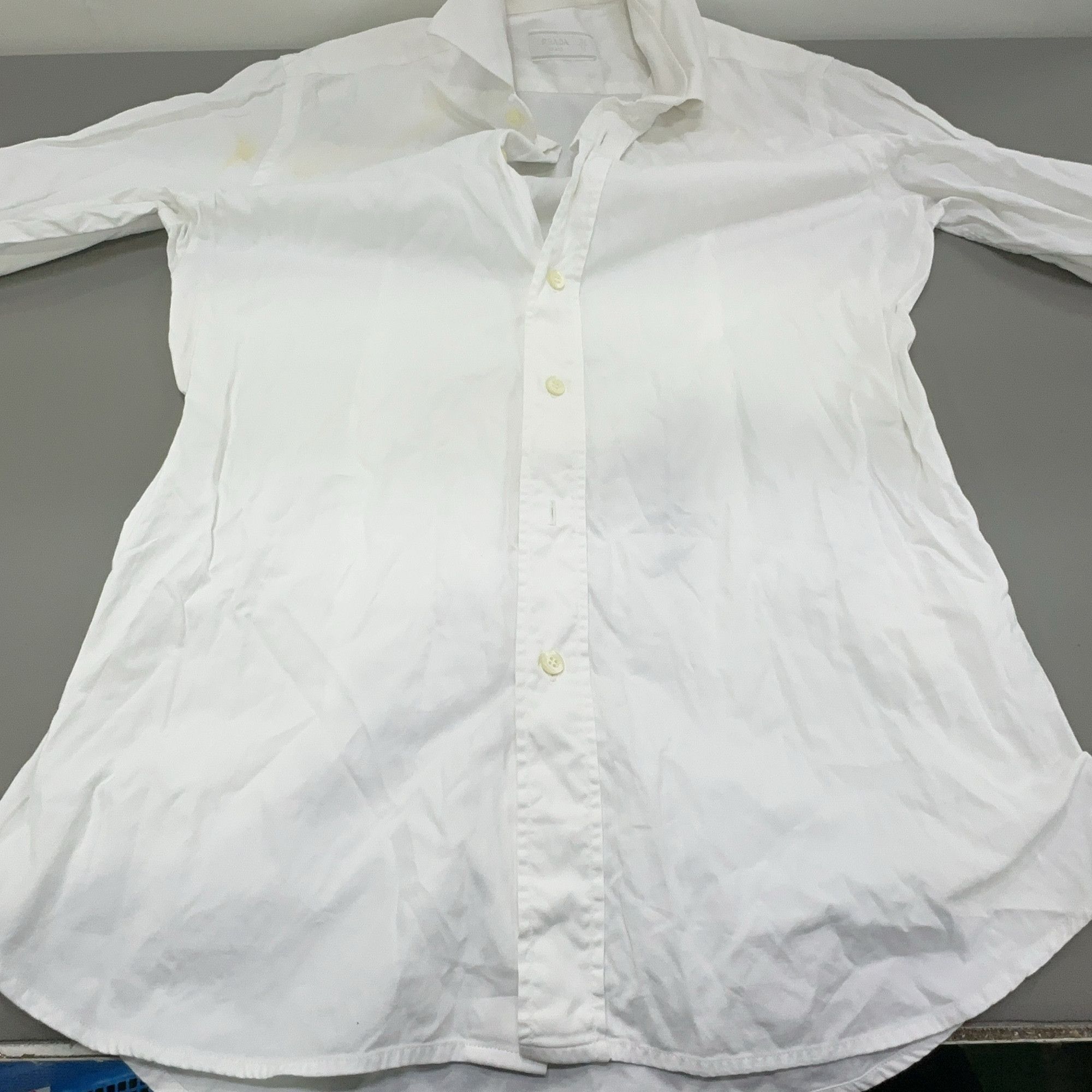 Prada Prada White Cotton Button Up Shirt Size 38 Size US S / EU 44-46 / 1 - 12 Thumbnail
