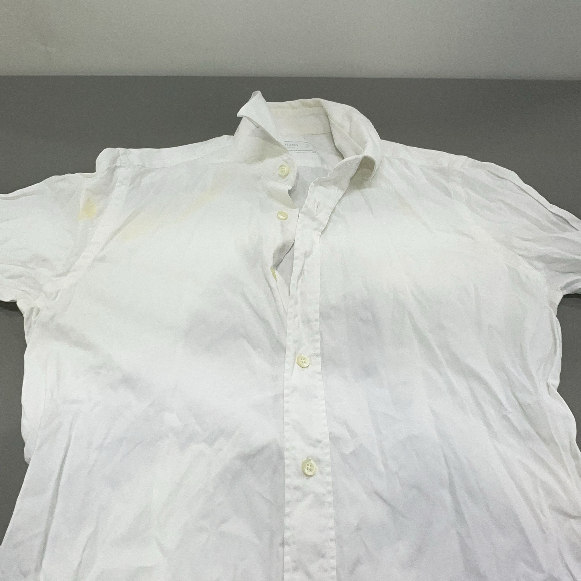 Prada Prada White Cotton Button Up Shirt Size 38 Size US S / EU 44-46 / 1 - 11 Thumbnail