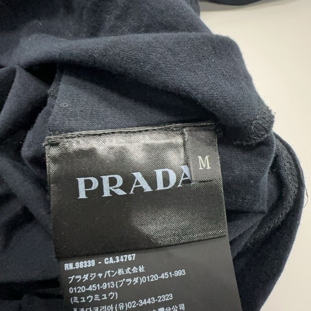 Prada Prada Navy Long Sleeve T-Shirt Size M Size US M / EU 48-50 / 2 - 3 Thumbnail