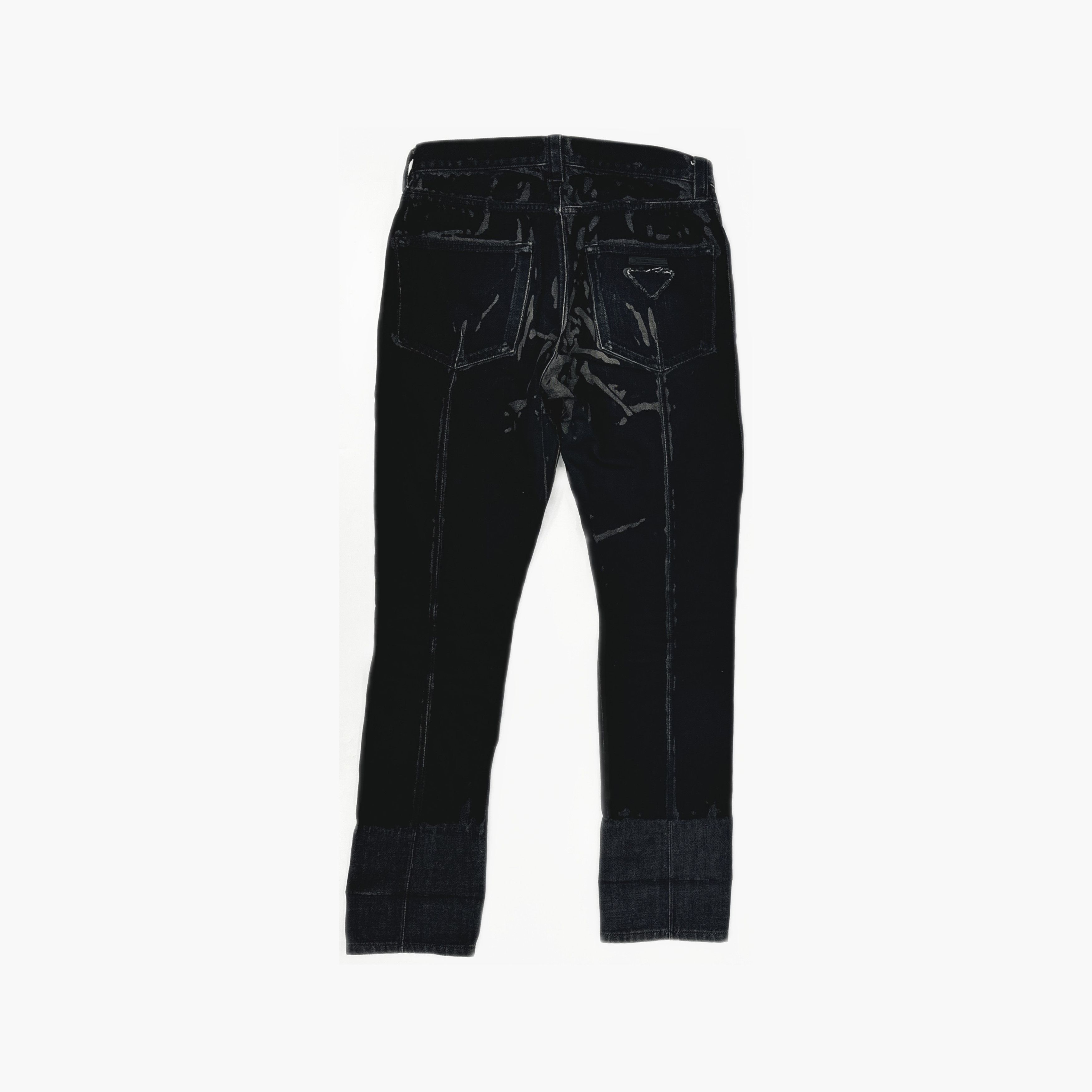 Prada Prada Distressed Black Denim Jeans Size 29 Size US 29 - 2 Thumbnail