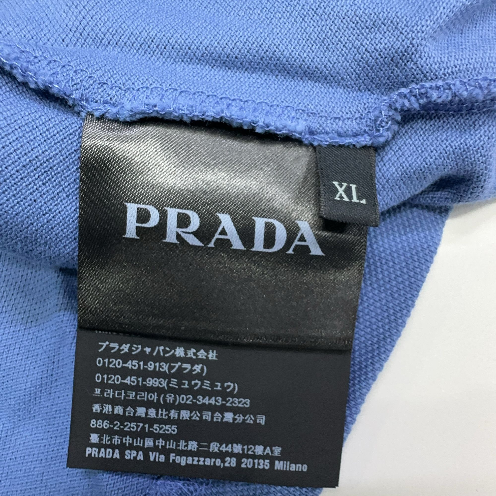 Prada Prada Logo Polo Shirt Size XL Size US XL / EU 56 / 4 - 3 Thumbnail