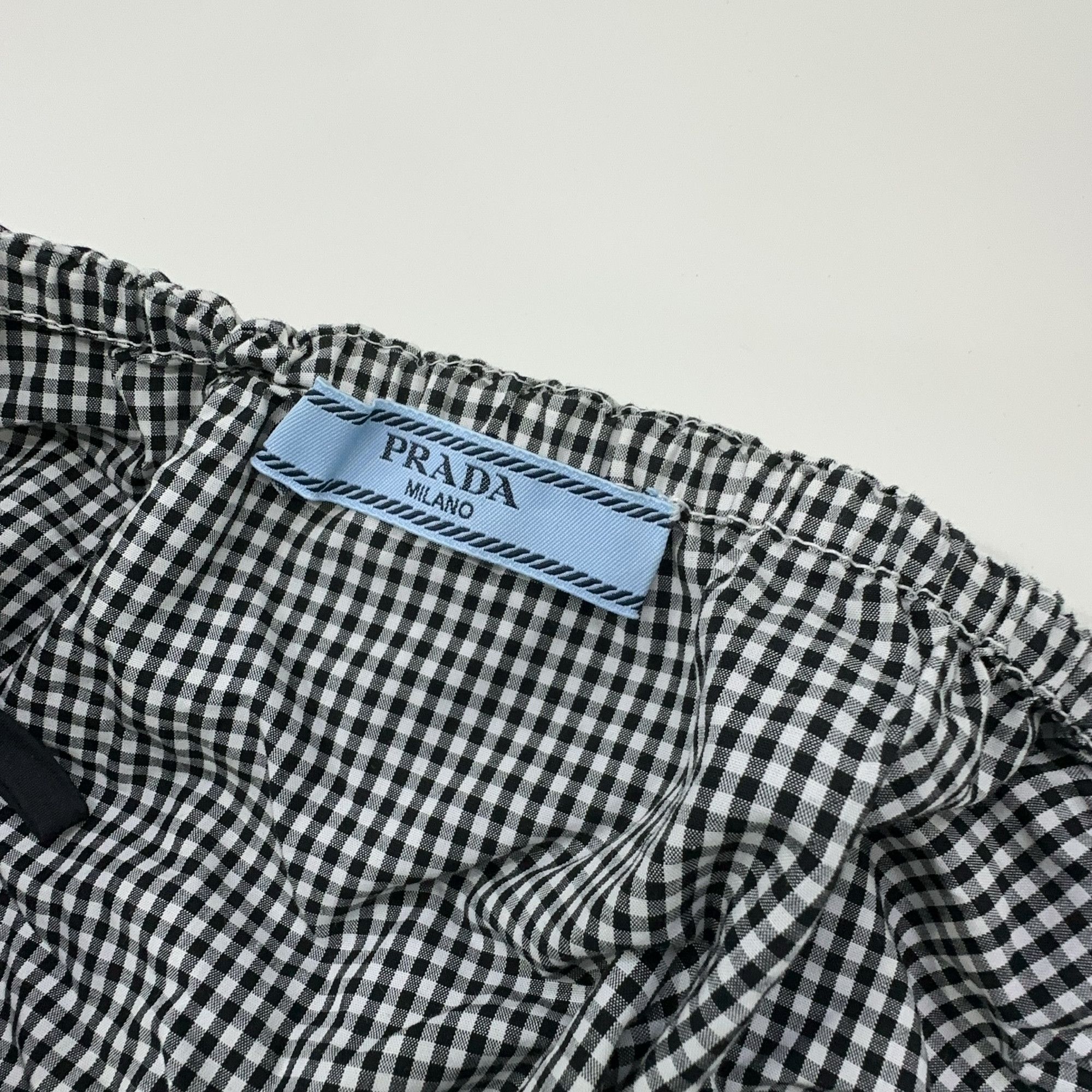 Prada Prada Gingham Cotton Crop Top Size 38 Size XS / US 0-2 / IT 36-38 - 6 Thumbnail