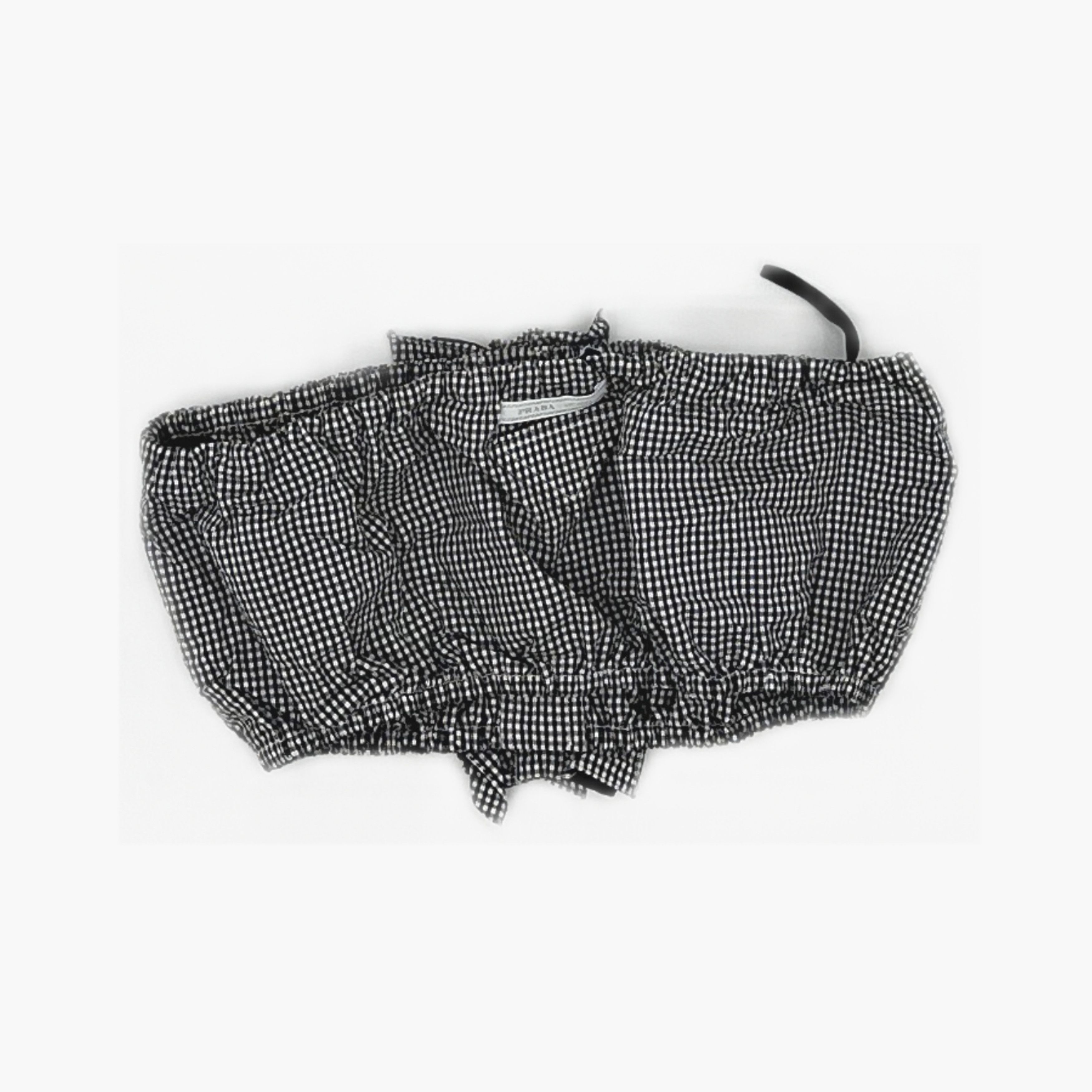 Prada Prada Gingham Cotton Crop Top Size 38 Size XS / US 0-2 / IT 36-38 - 2 Thumbnail