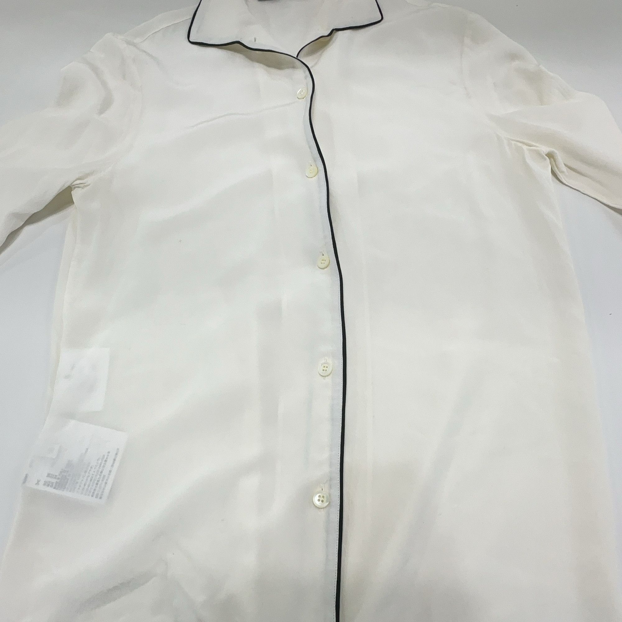 Prada Prada Contrast Piping Button Up Shirt Size 36 Size XS / US 0-2 / IT 36-38 - 8 Thumbnail