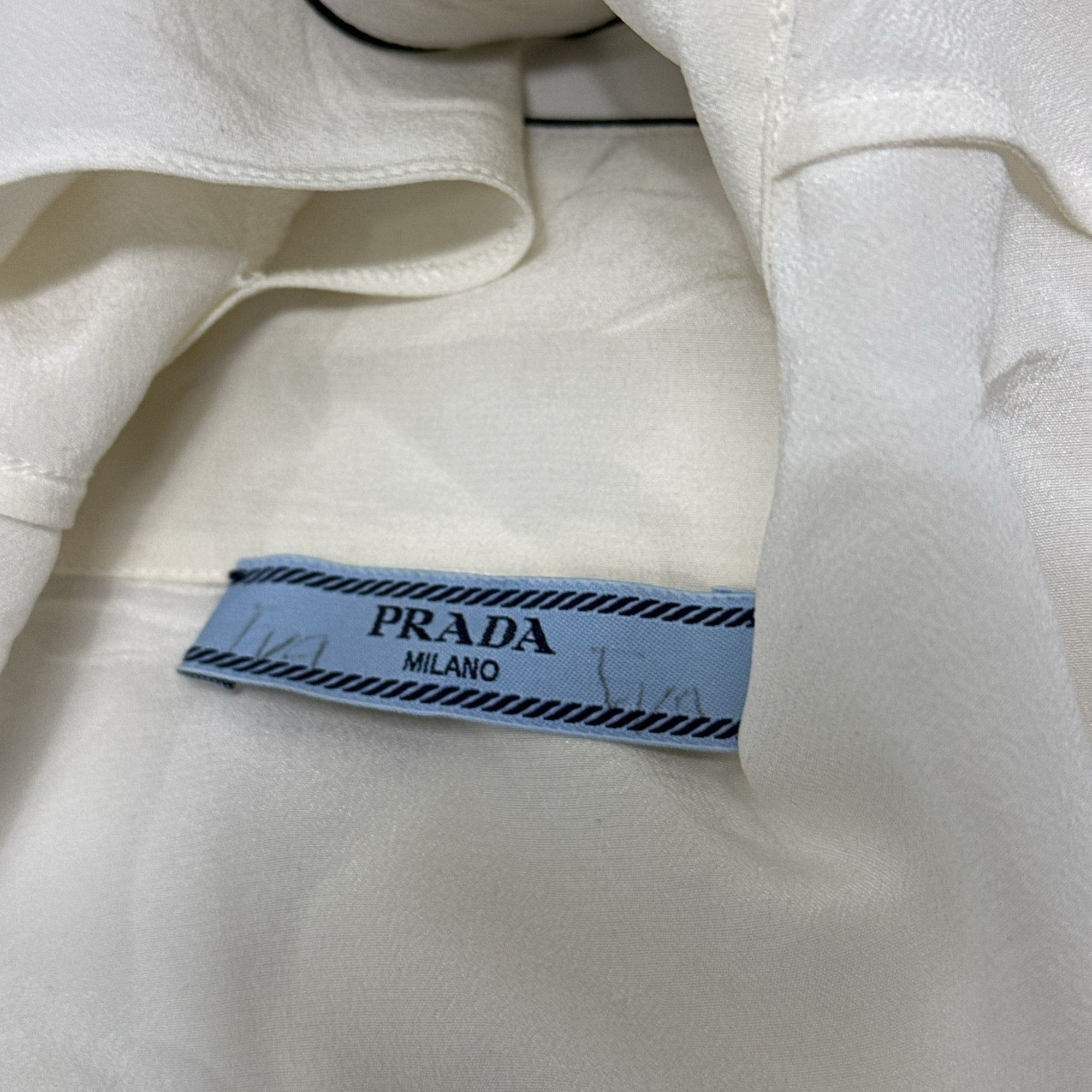 Prada Prada Contrast Piping Button Up Shirt Size 36 Size XS / US 0-2 / IT 36-38 - 4 Thumbnail