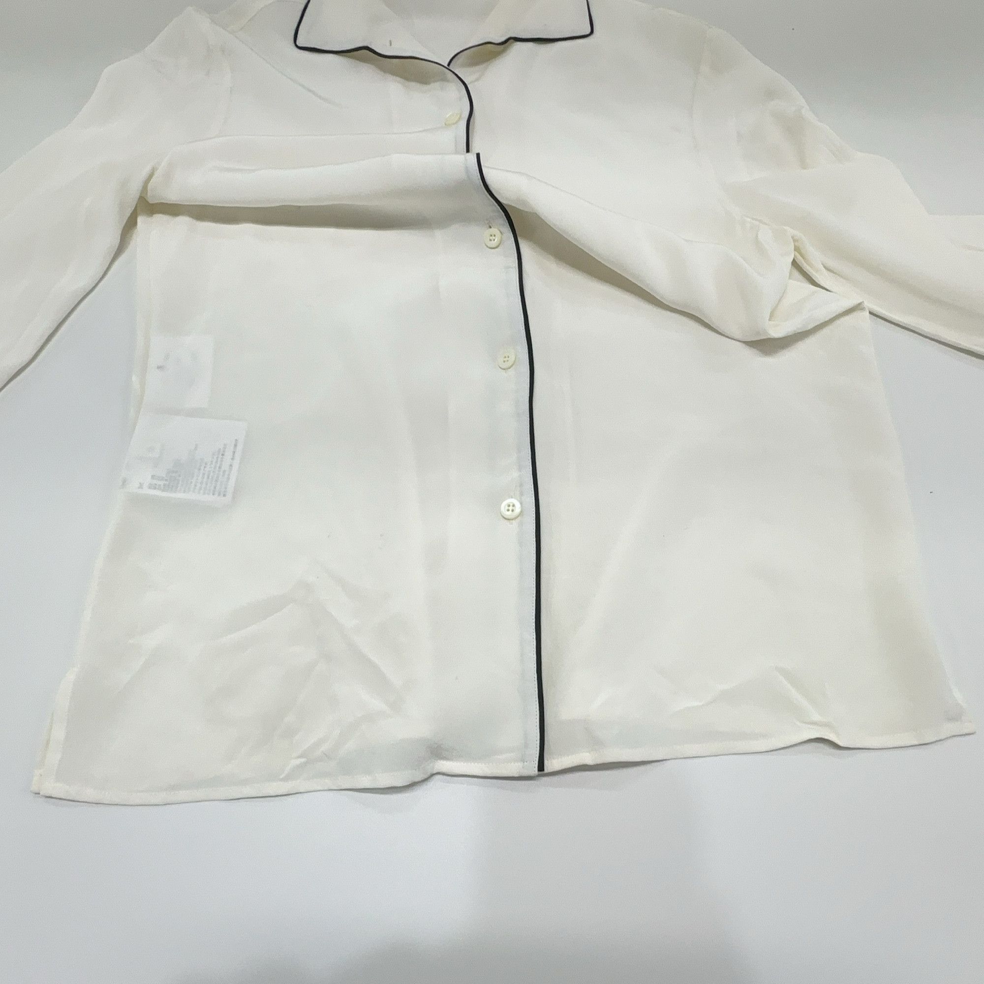 Prada Prada Contrast Piping Button Up Shirt Size 36 Size XS / US 0-2 / IT 36-38 - 9 Thumbnail