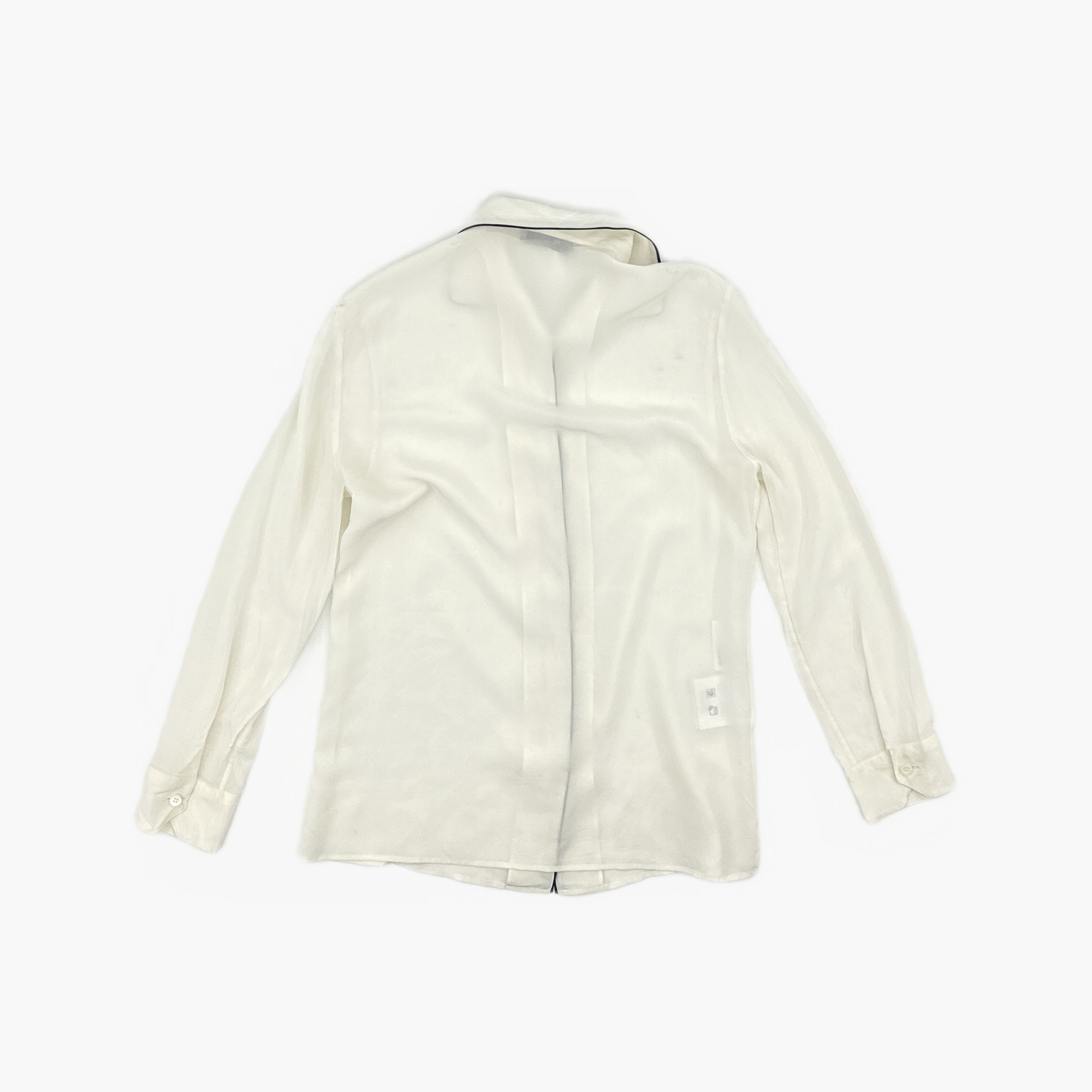 Prada Prada Contrast Piping Button Up Shirt Size 36 Size XS / US 0-2 / IT 36-38 - 2 Thumbnail