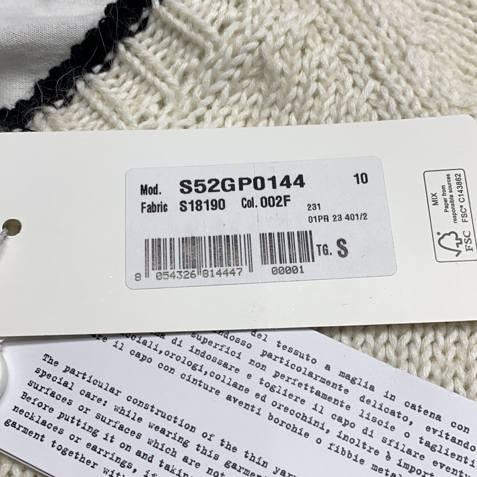 MM6 MM6 Maison Margiela Numeric Jacquard Knit Sweater Size S Size S / US 4 / IT 40 - 4 Thumbnail