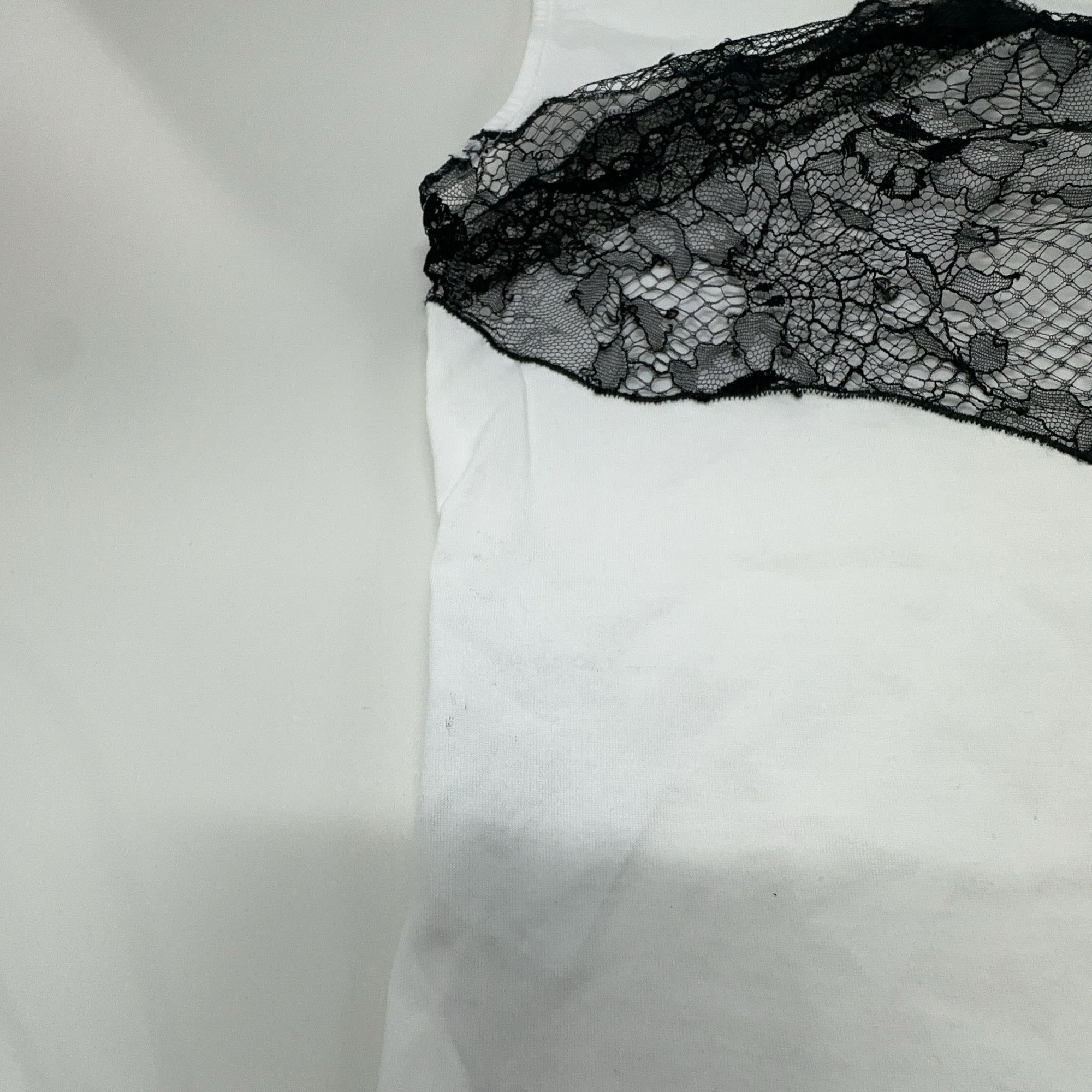 Maison Margiela Maison Margiela White Lace Trim Tank Top Size 40 Size S / US 4 / IT 40 - 6 Thumbnail