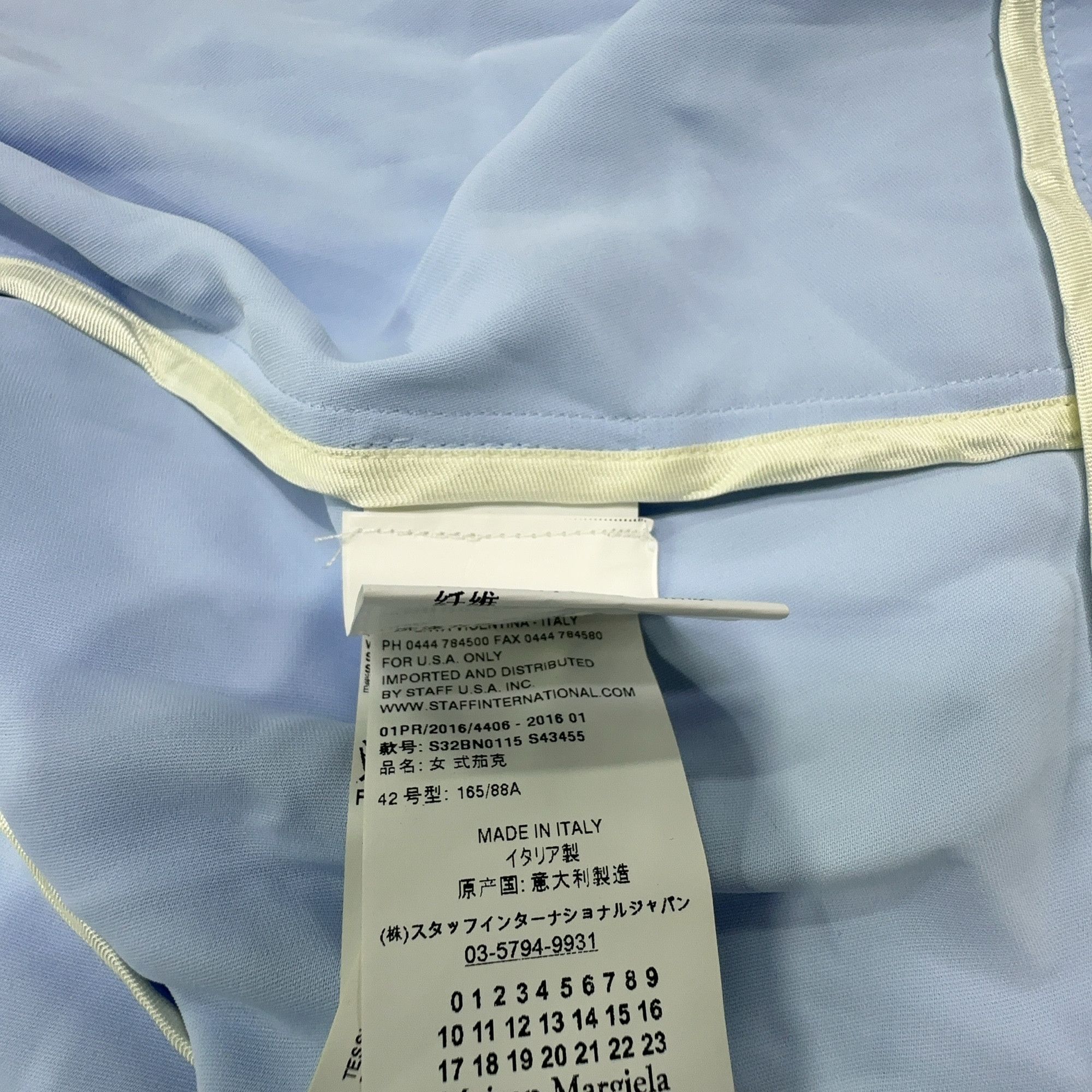 MM6 MM6 Maison Margiela Light Blue Blazer Size 42 Size M / US 6-8 / IT 42-44 - 3 Thumbnail