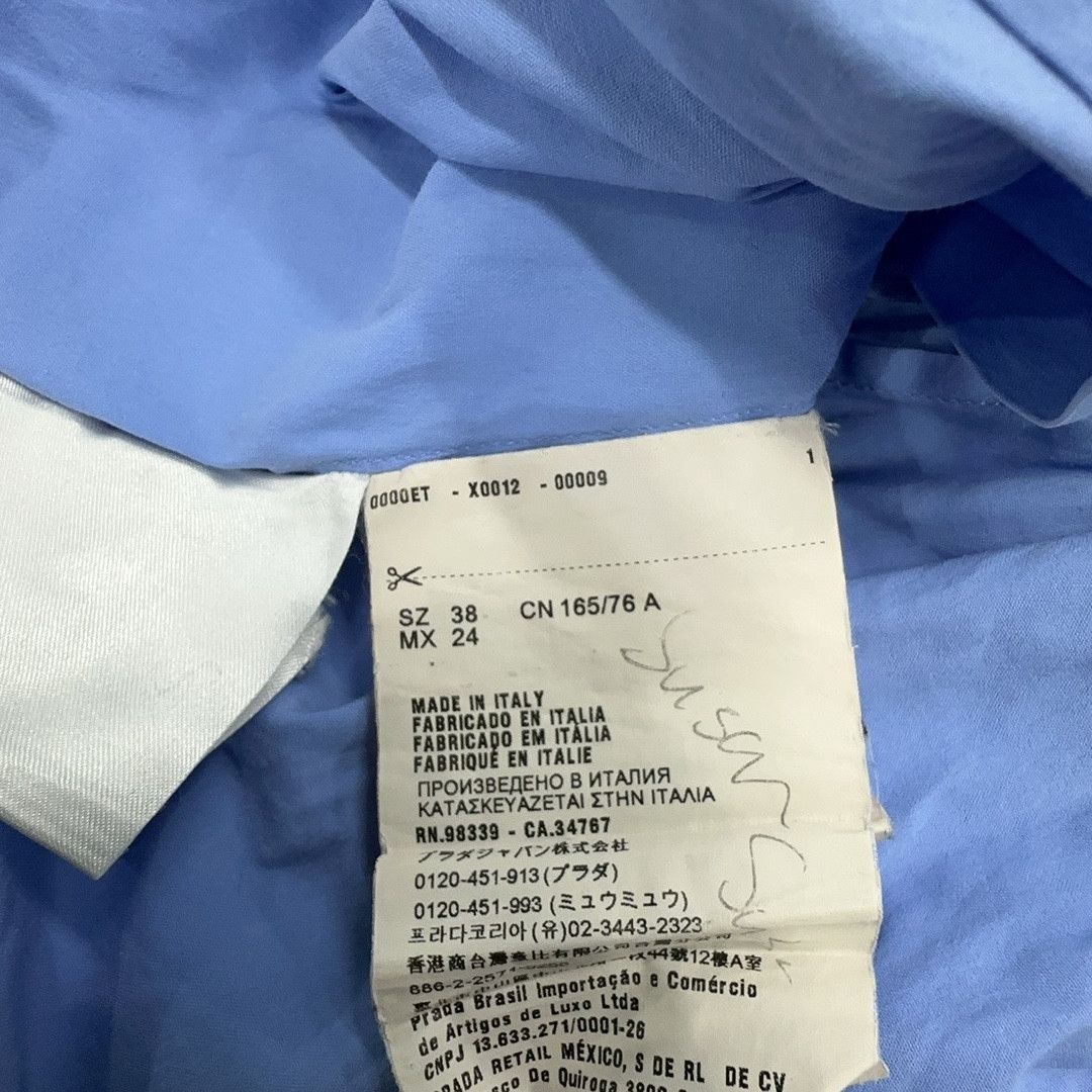 Prada Prada Blue Collared Button Up Shirt Size 38 Size XS / US 0-2 / IT 36-38 - 5 Thumbnail