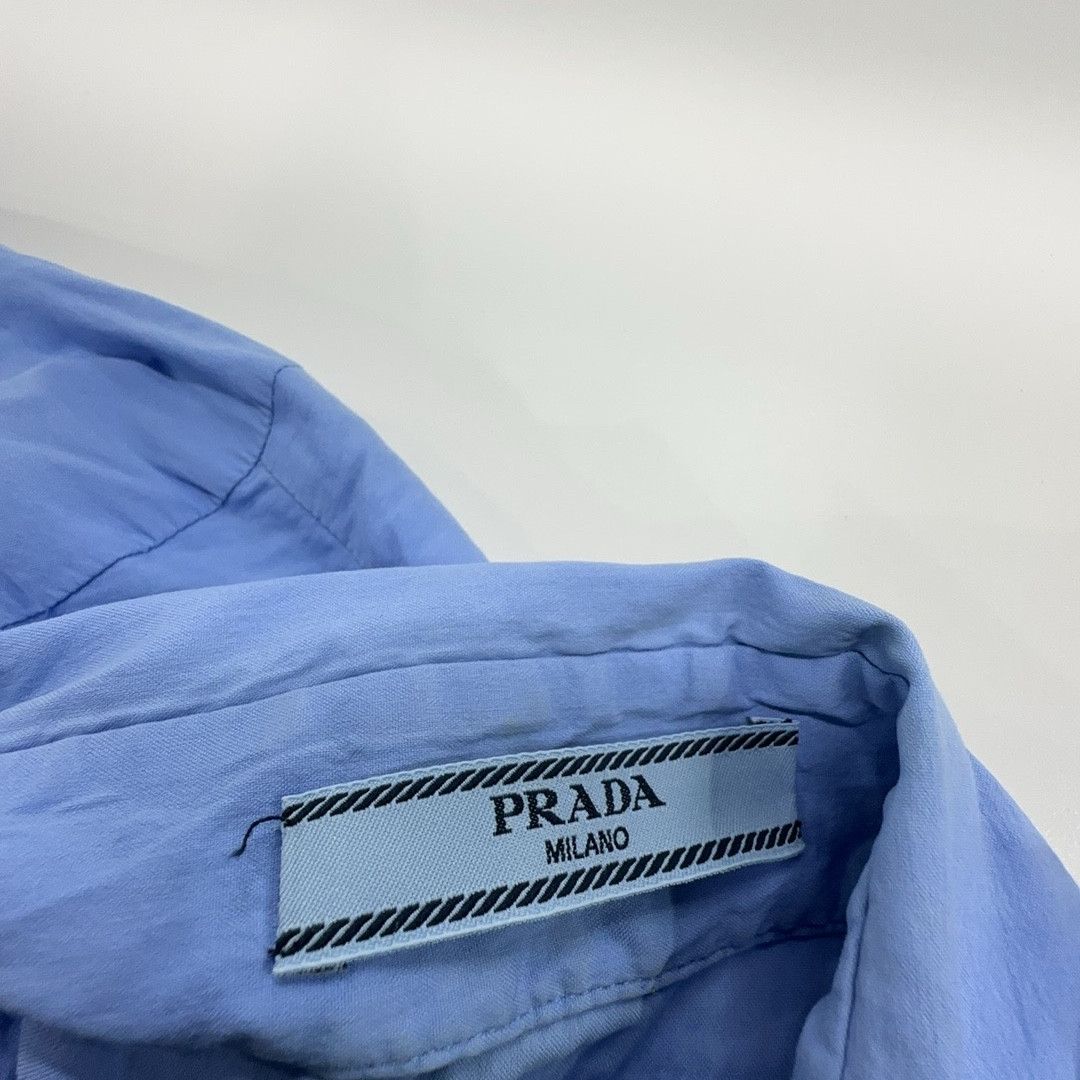 Prada Prada Blue Collared Button Up Shirt Size 38 Size XS / US 0-2 / IT 36-38 - 3 Thumbnail
