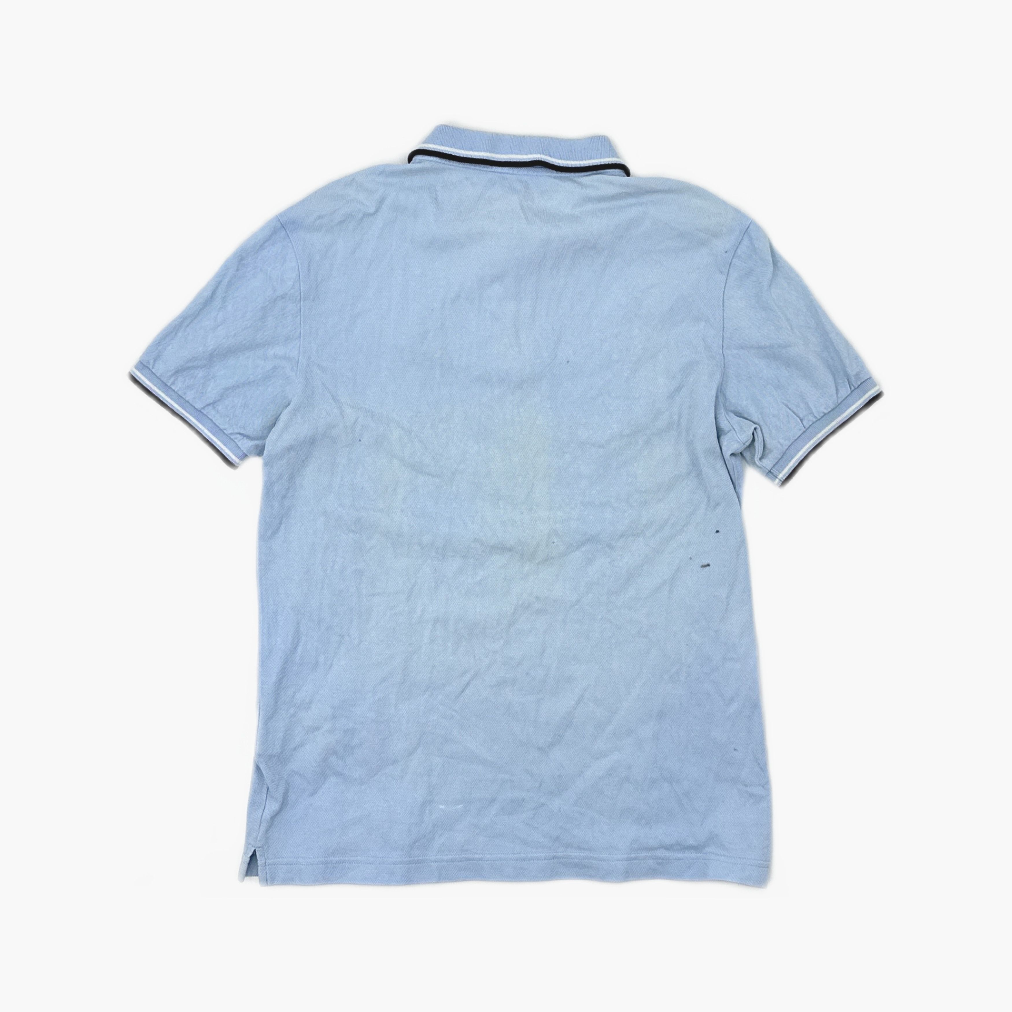 Prada Prada Blue Logo Patch Polo Shirt Size M Size US M / EU 48-50 / 2 - 2 Thumbnail