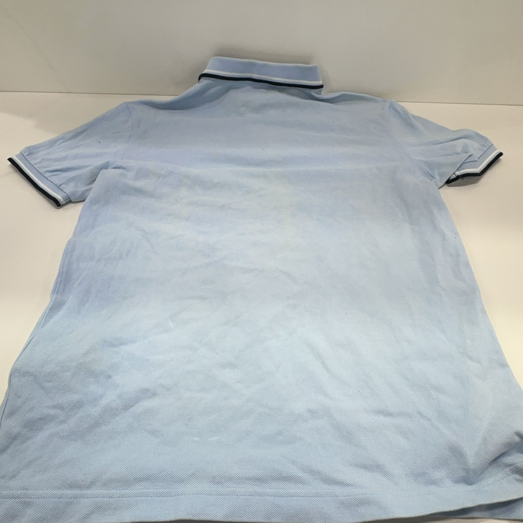 Prada Prada Blue Logo Patch Polo Shirt Size M Size US M / EU 48-50 / 2 - 11 Thumbnail