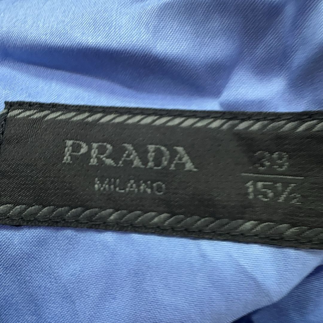 Prada Prada Logo Patch Button Up Shirt Size M Size US M / EU 48-50 / 2 - 3 Thumbnail