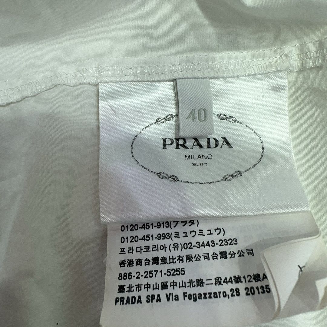 Prada Prada Logo Pocket Button Up Shirt Size 40 Size US XXS / EU 40 - 4 Thumbnail
