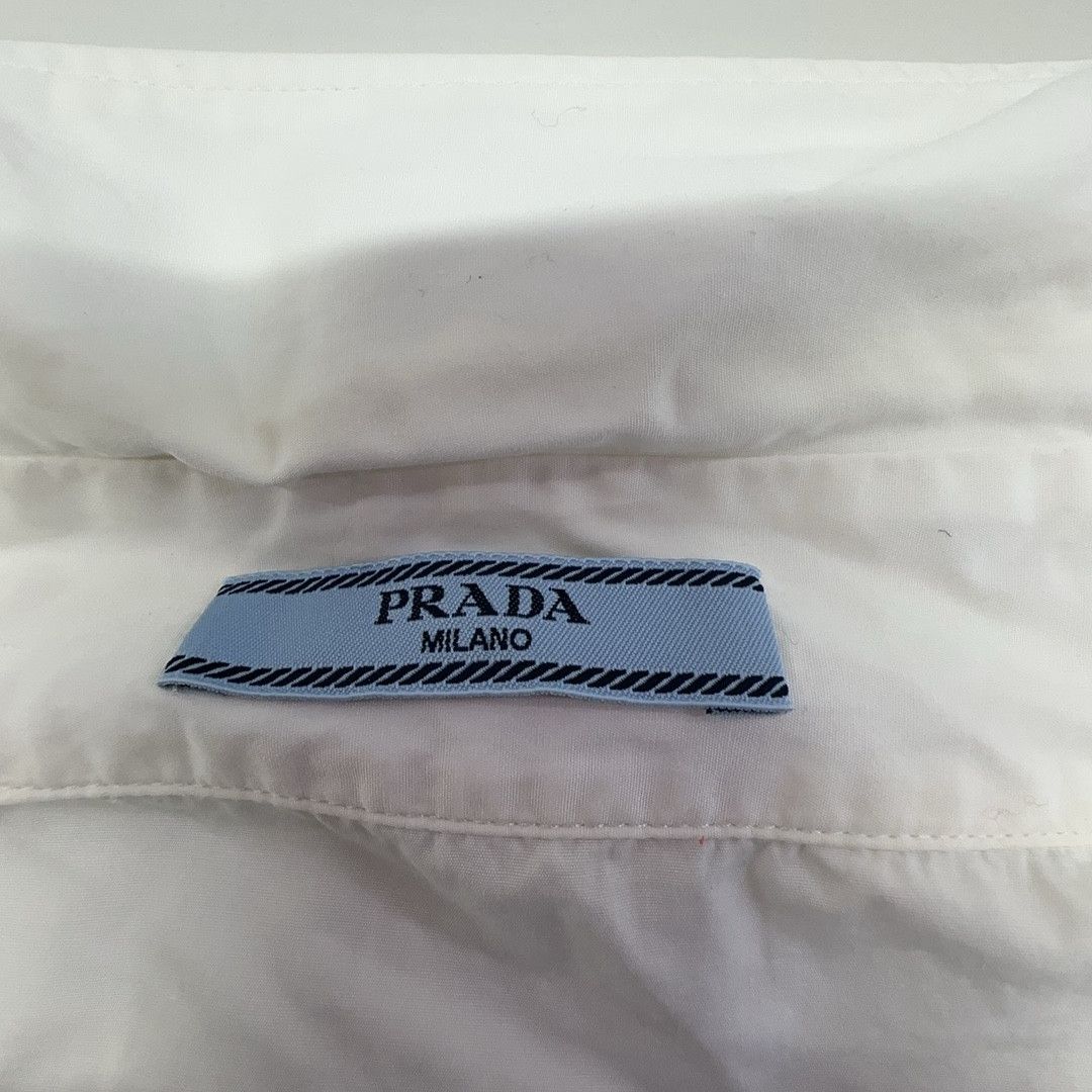 Prada Prada Logo Pocket Button Up Shirt Size 40 Size US XXS / EU 40 - 3 Thumbnail