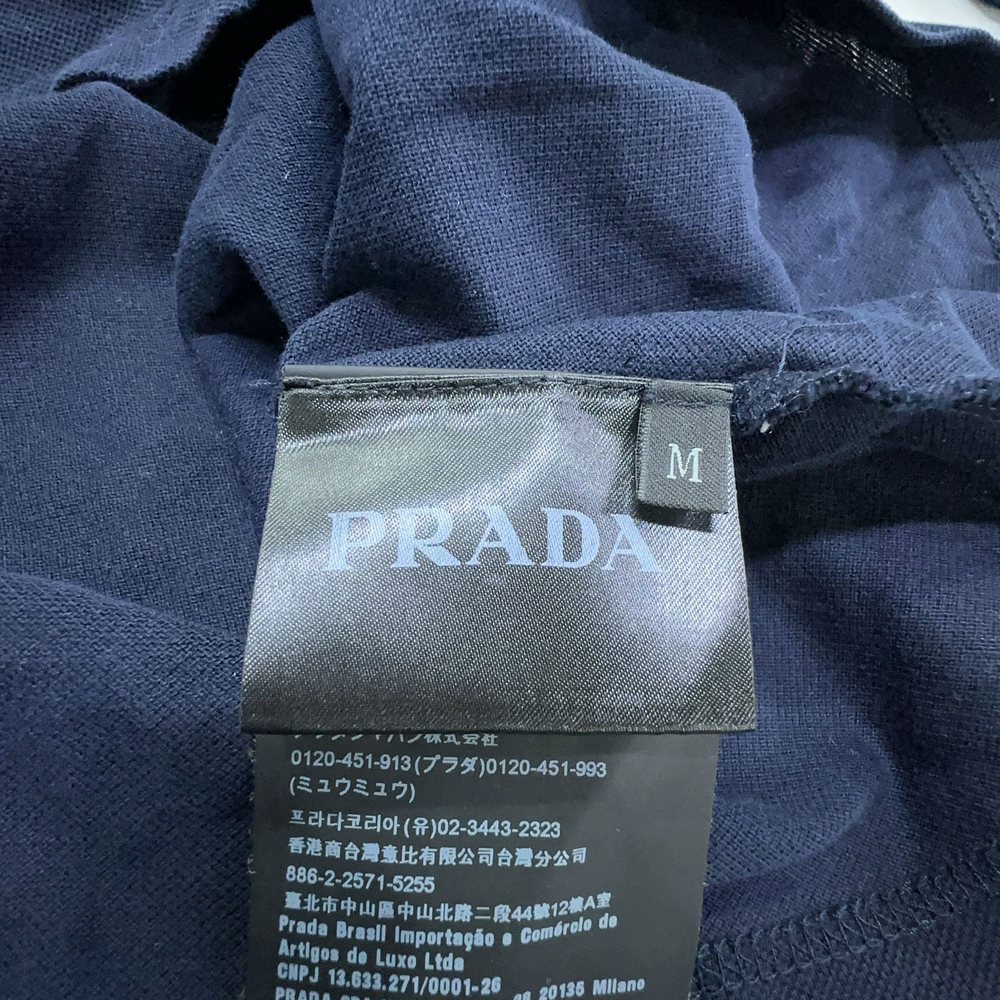 Prada Prada Contrast Collar Polo Shirt Size M Size US M / EU 48-50 / 2 - 3 Thumbnail