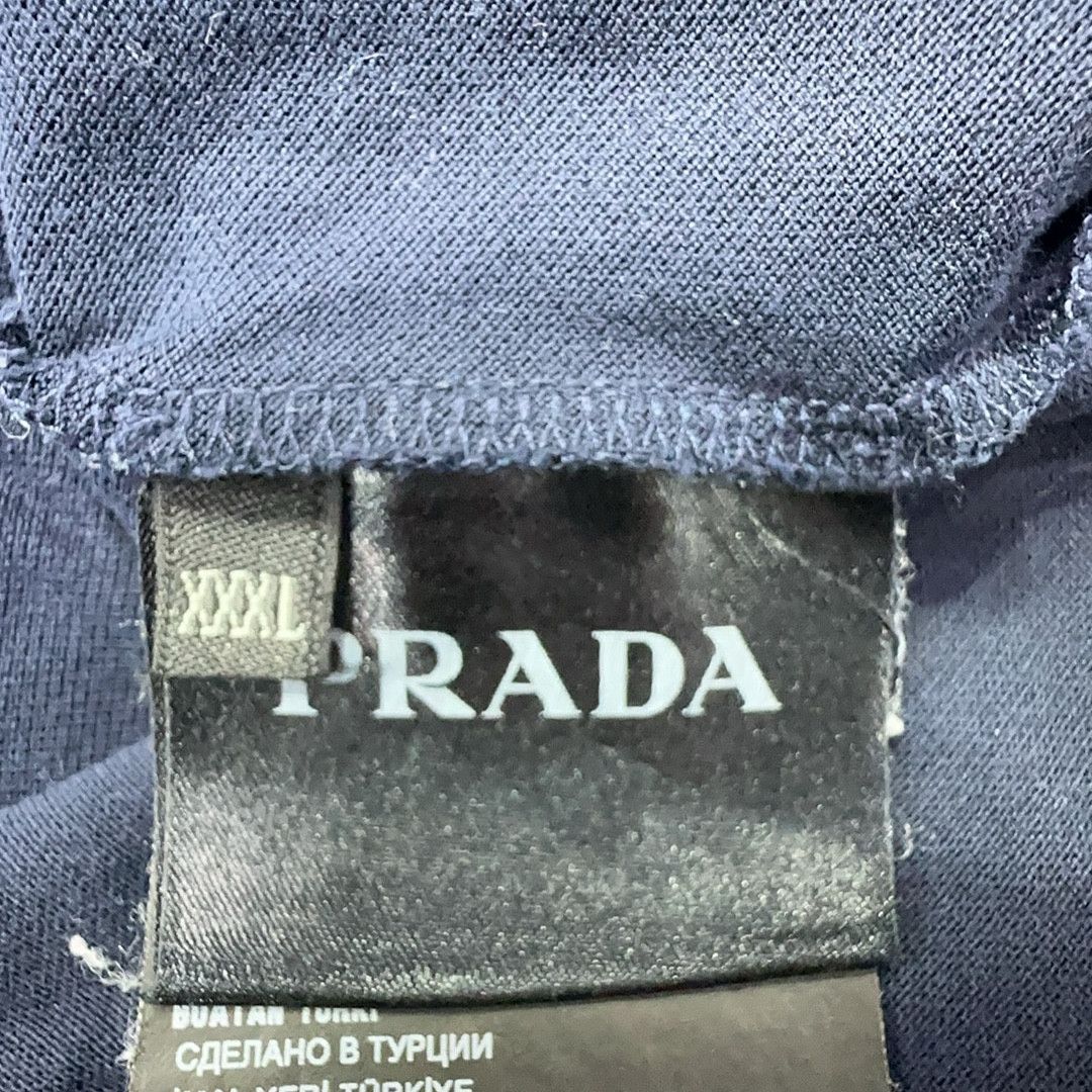 Prada Prada Navy Logo Polo Shirt Size XXL Size US XXL / EU 58 / 5 - 4 Thumbnail