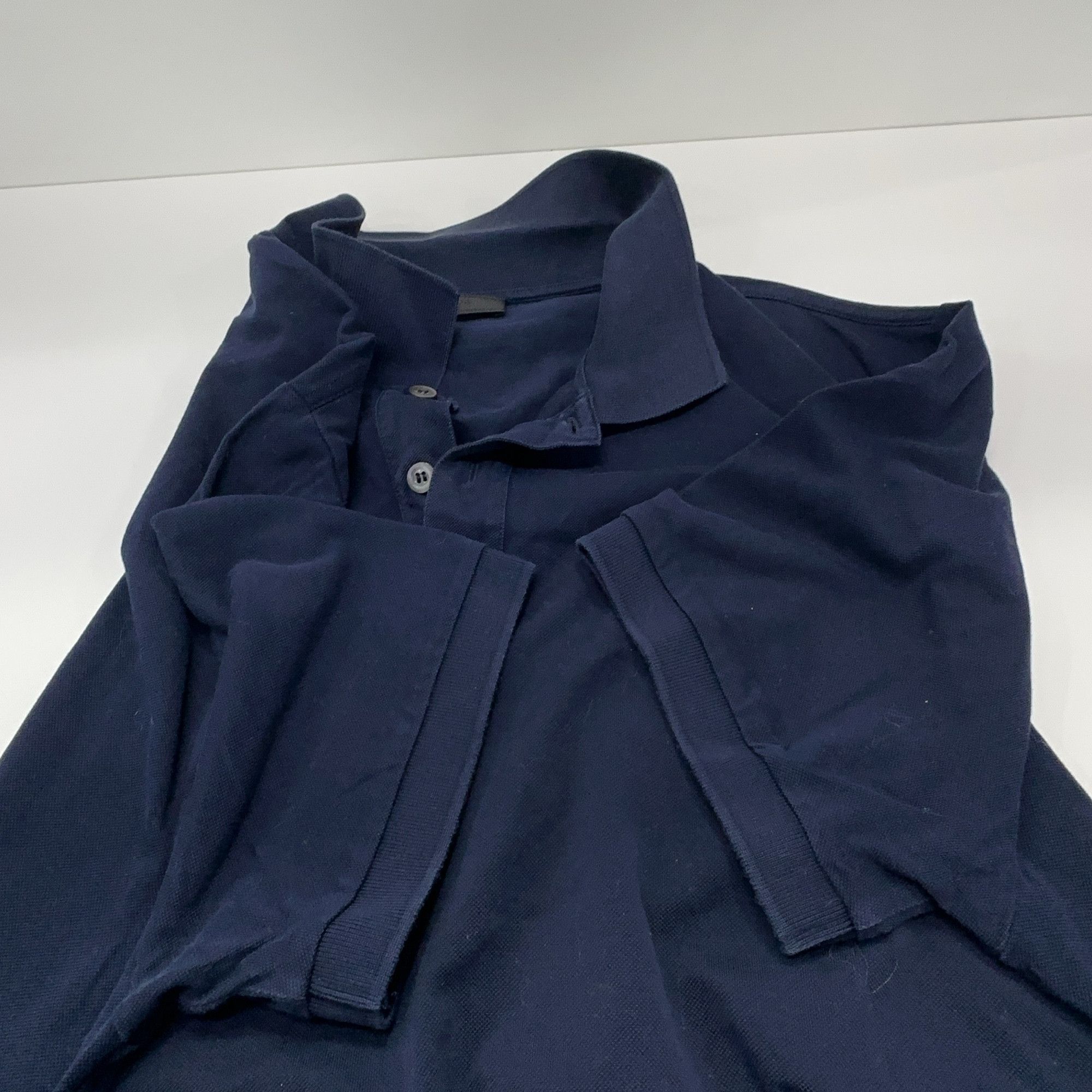 Prada Prada Navy Logo Polo Shirt Size XXL Size US XXL / EU 58 / 5 - 9 Thumbnail