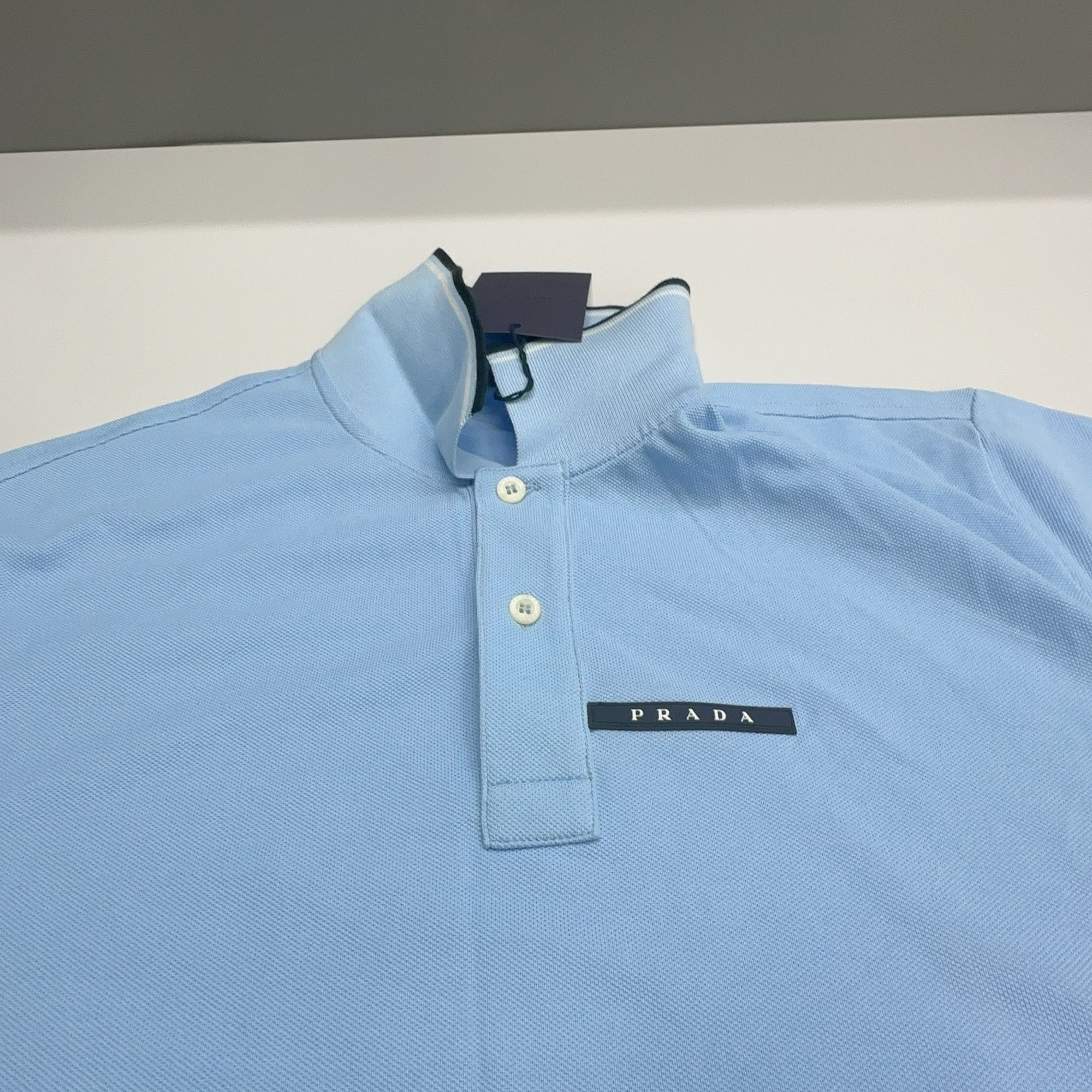 Prada Prada Logo Patch Polo Shirt Size XL Size US XL / EU 56 / 4 - 9 Thumbnail