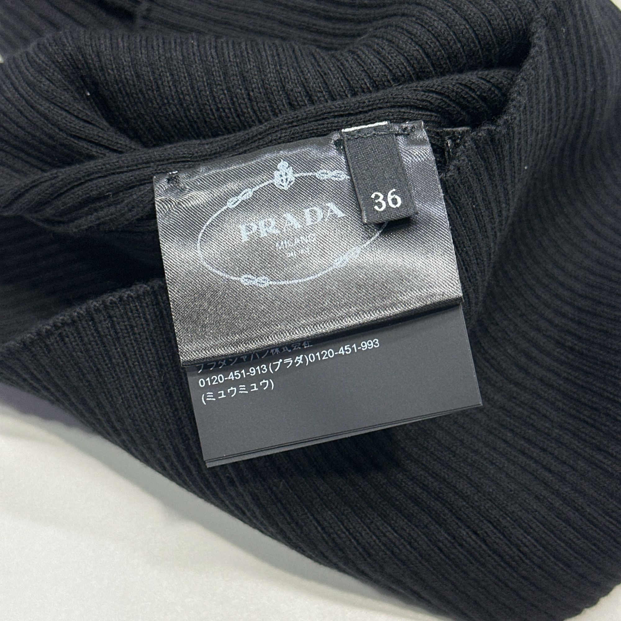 Prada Prada Ribbed Crewneck Sweater Size 36 Size XS / US 0-2 / IT 36-38 - 4 Thumbnail