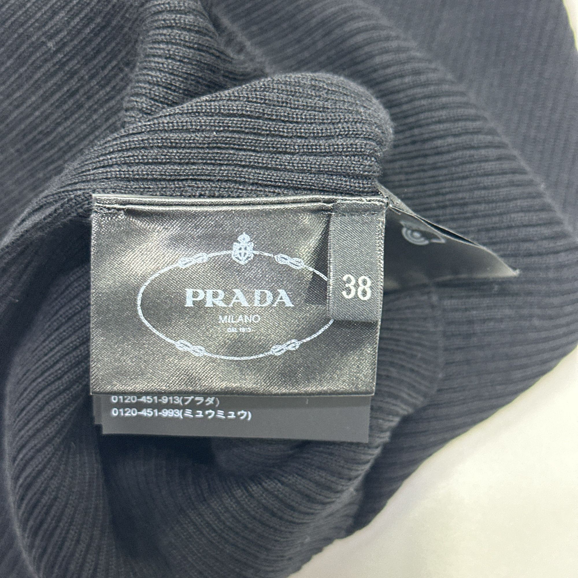 Prada Prada Ribbed Turtleneck Sweater Size 38 Size XS / US 0-2 / IT 36-38 - 4 Thumbnail