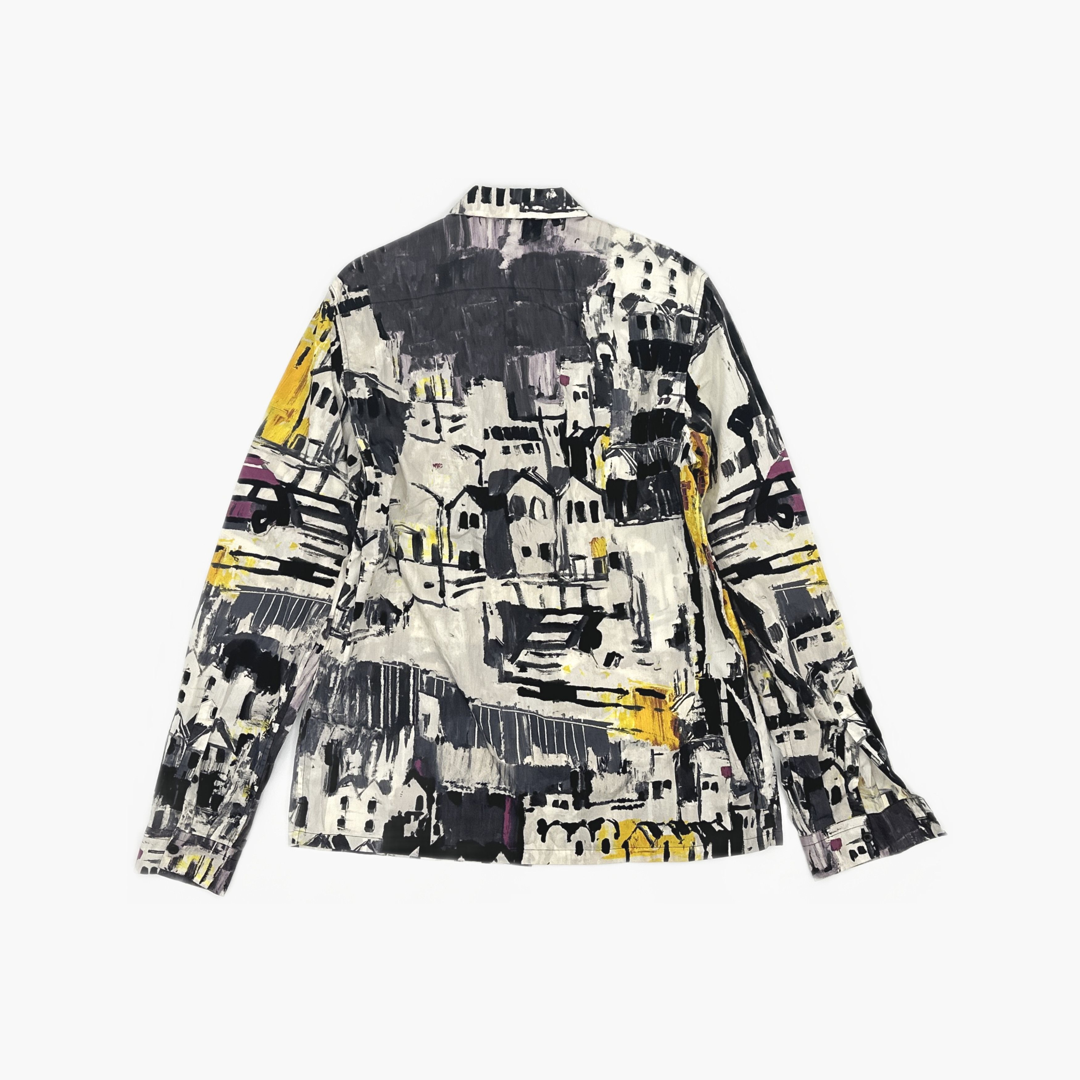 Prada Prada Painterly Print Button Up Shirt Size M Size US XXS / EU 40 - 2 Thumbnail