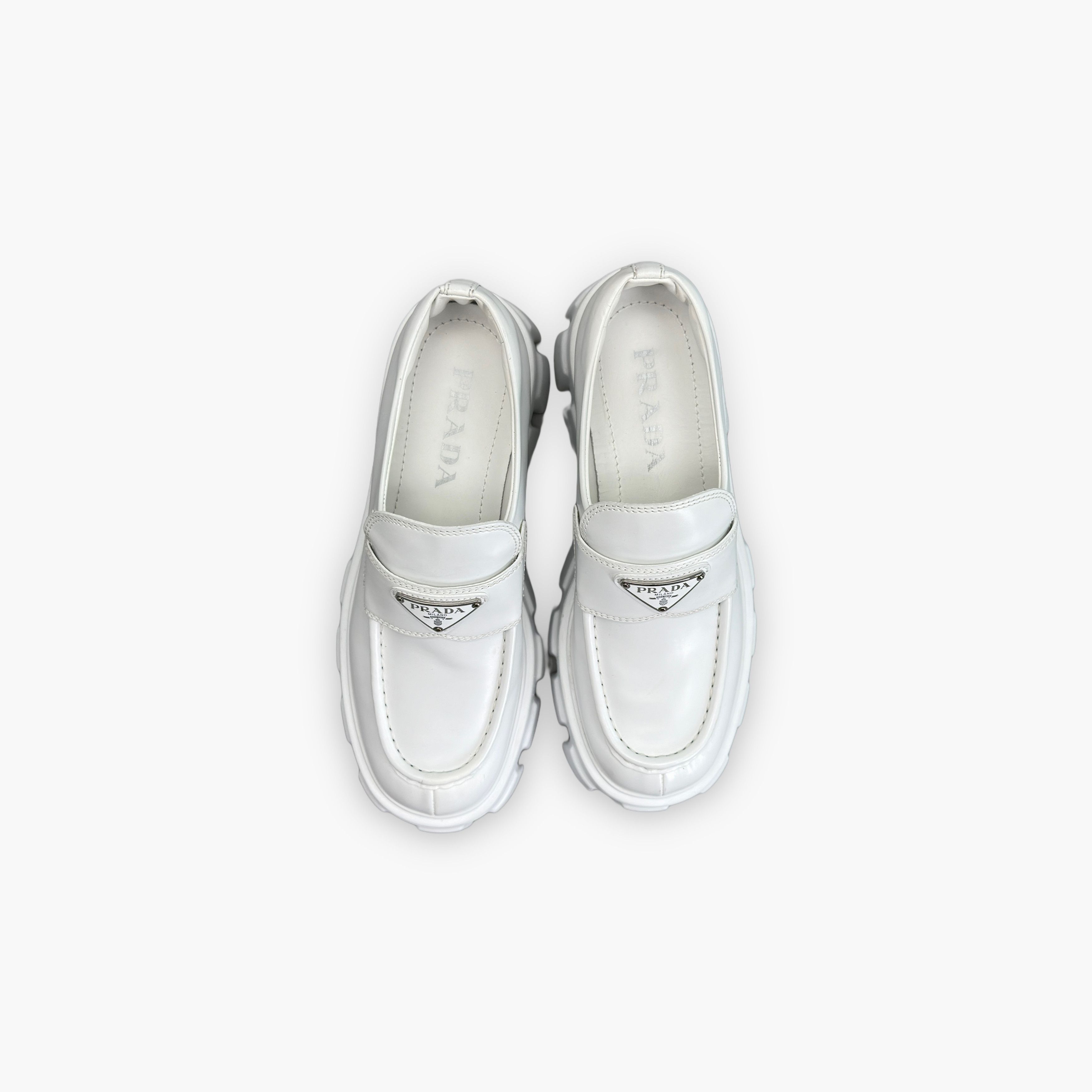 Prada Prada Monolith Logo Loafers Size 38 Size US 8 / IT 38 - 9 Thumbnail