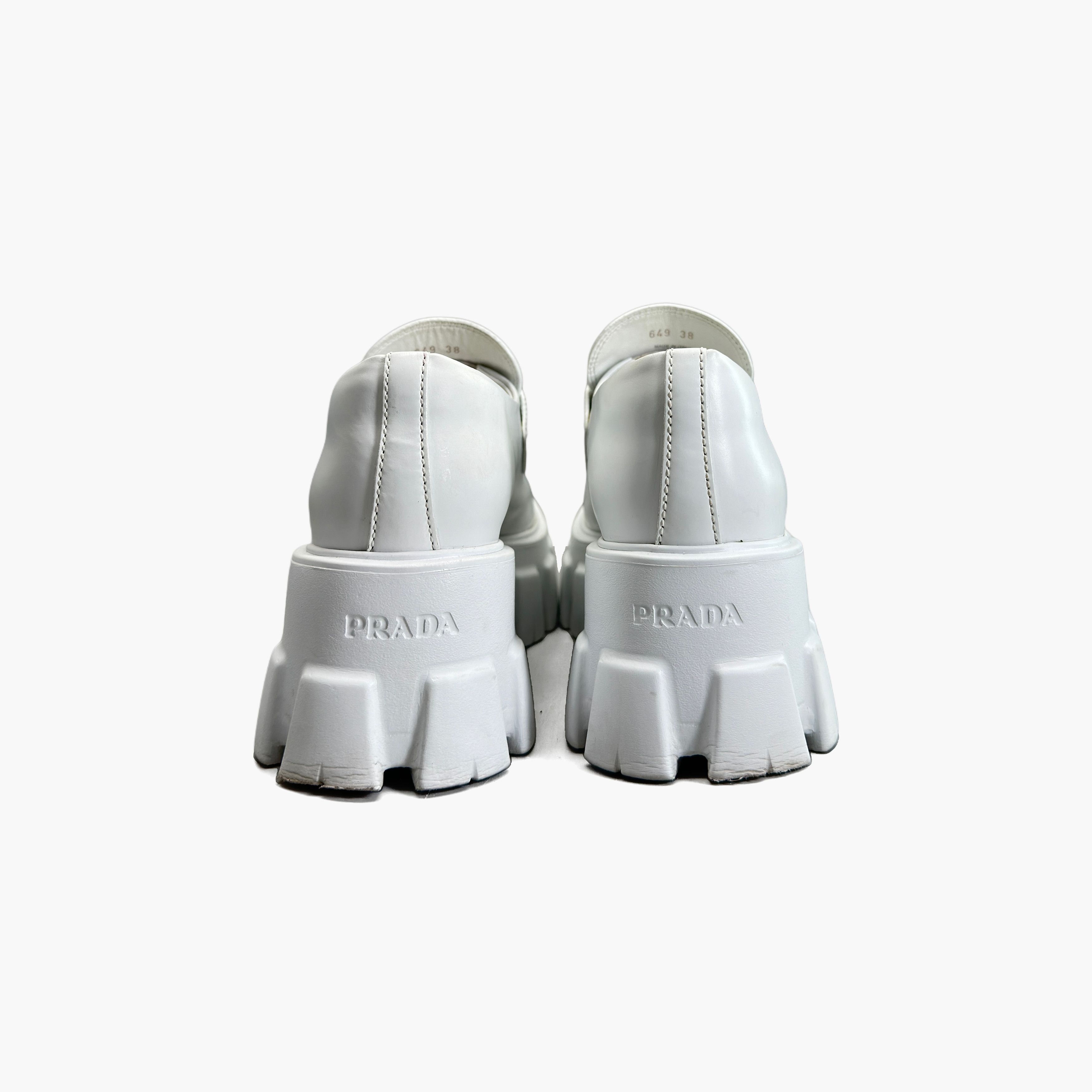 Prada Prada Monolith Logo Loafers Size 38 Size US 8 / IT 38 - 6 Thumbnail