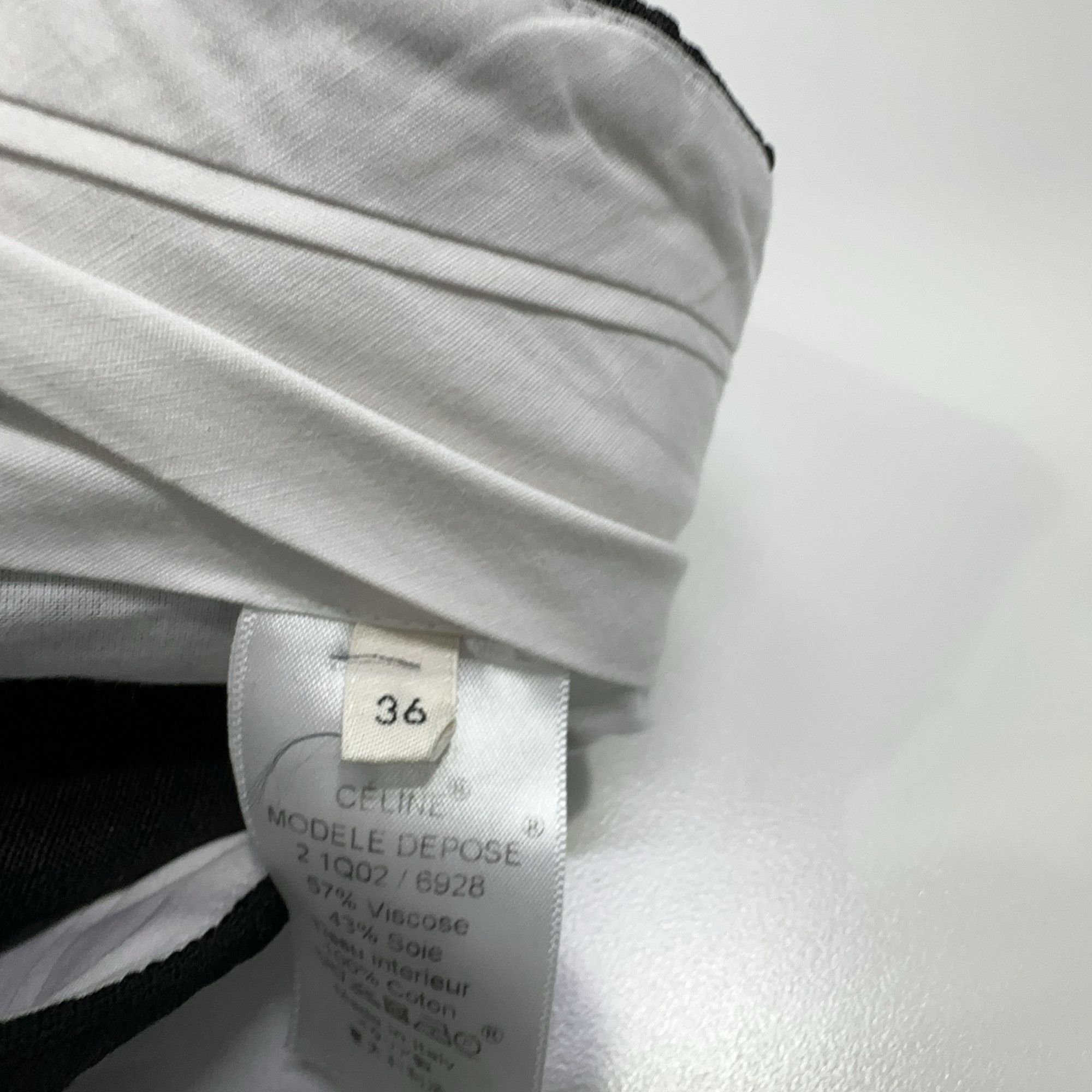 Celine Celine Black Viscose Silk Trousers Size 36 Size 26" / US 2 / IT 38 - 4 Thumbnail