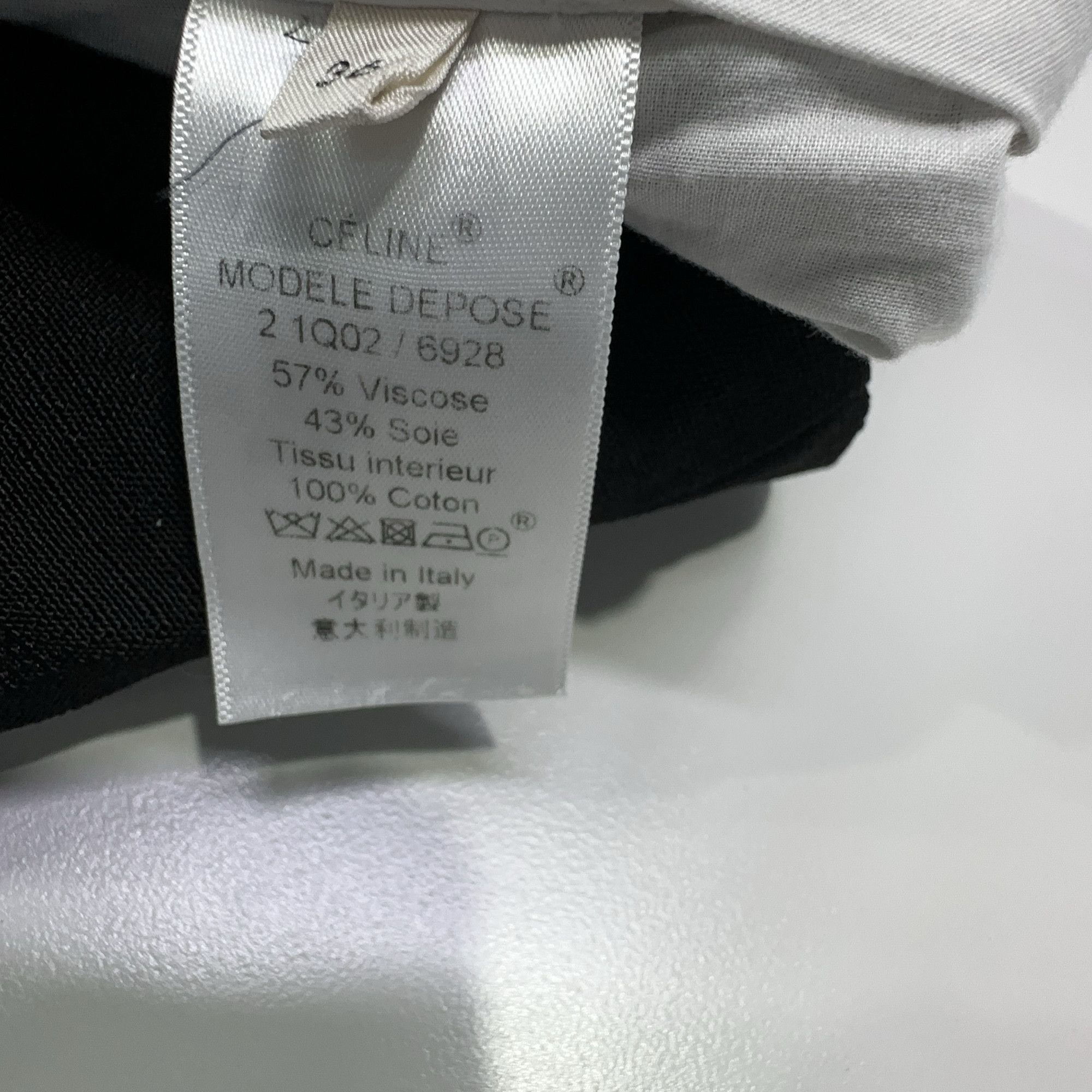 Celine Celine Black Viscose Silk Trousers Size 36 Size 26" / US 2 / IT 38 - 5 Thumbnail