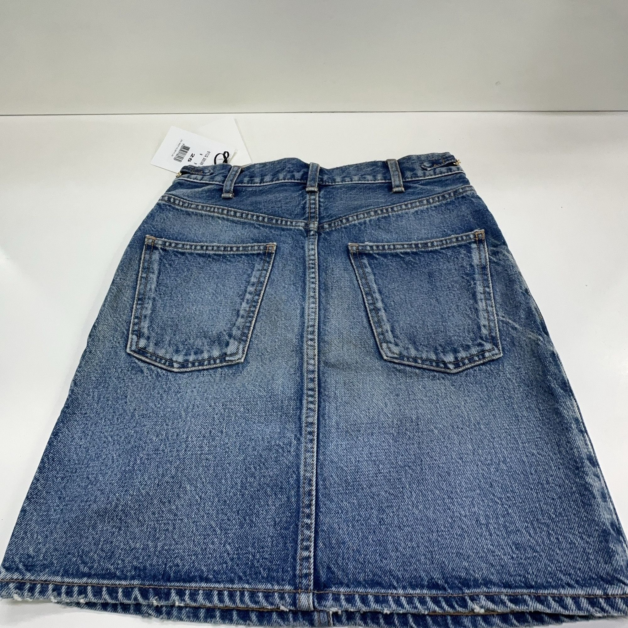 Celine Celine Chain Detail Denim Mini Skirt Size 25 Size 25" / US 0 / IT 36 - 10 Thumbnail