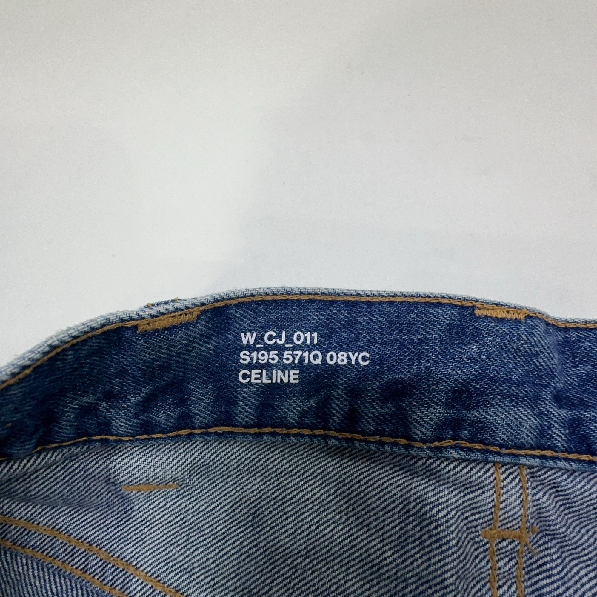 Celine Celine Chain Detail Denim Mini Skirt Size 25 Size 25" / US 0 / IT 36 - 6 Thumbnail
