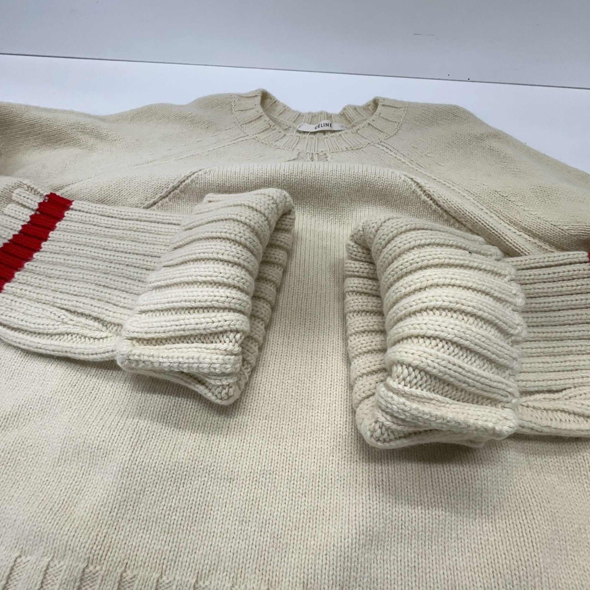 Celine Celine Wool Ribbed Knit Sweater Size S Size S / US 4 / IT 40 - 9 Thumbnail