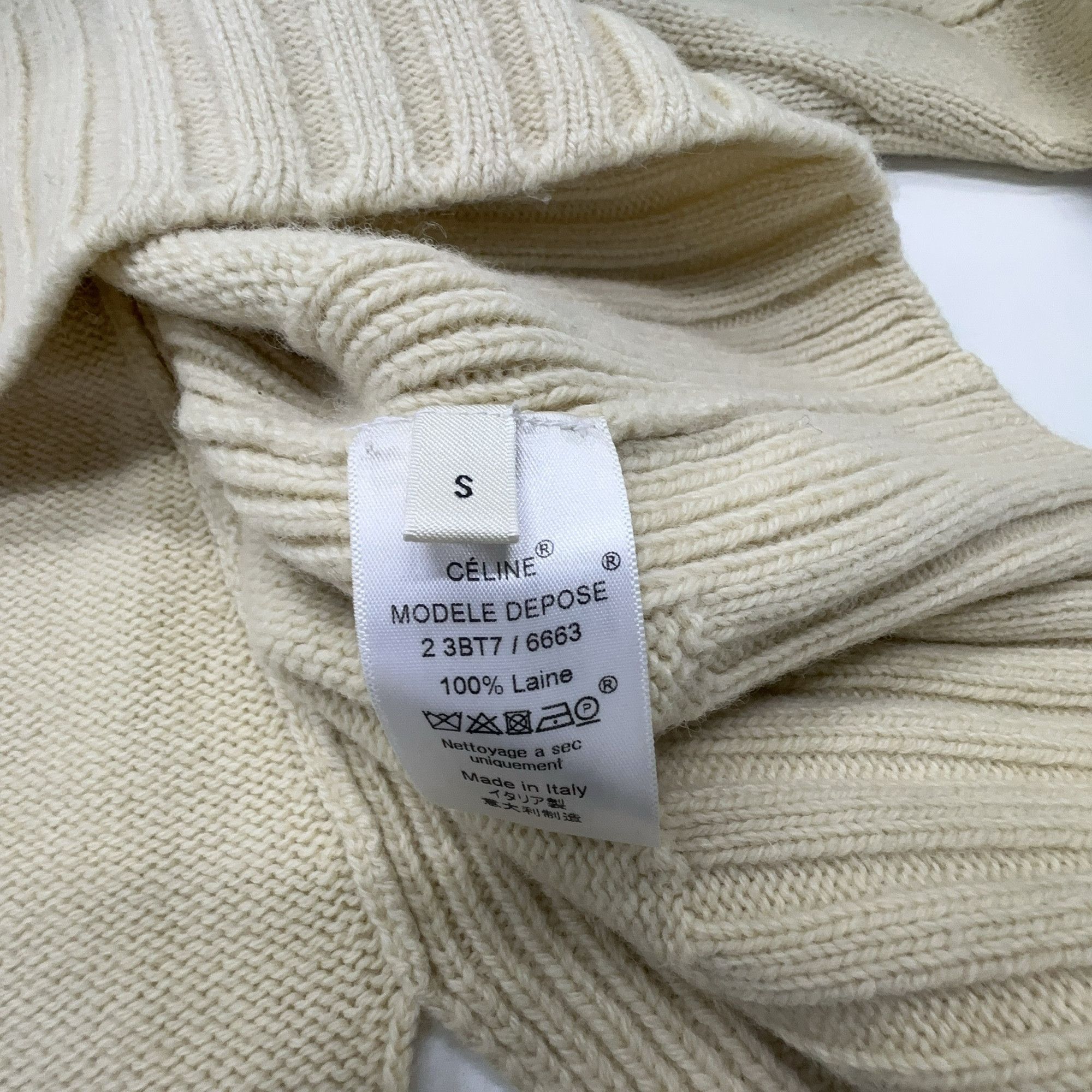 Celine Celine Wool Ribbed Knit Sweater Size S Size S / US 4 / IT 40 - 4 Thumbnail