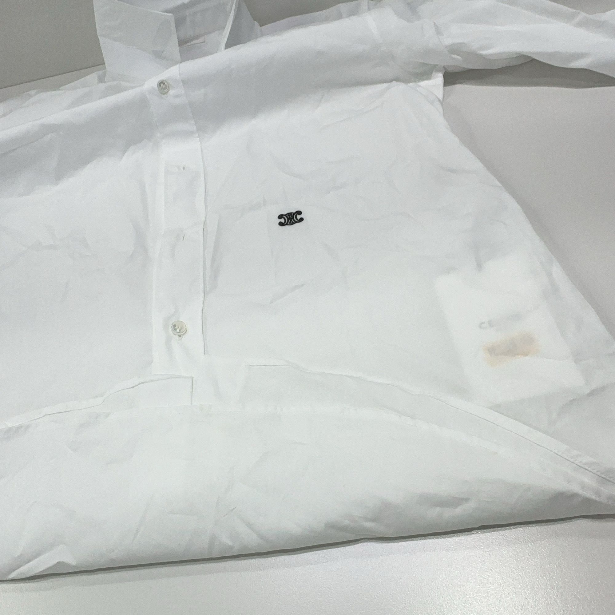 Celine Celine Logo Button Up Shirt Size L Size US L / EU 52-54 / 3 - 8 Thumbnail
