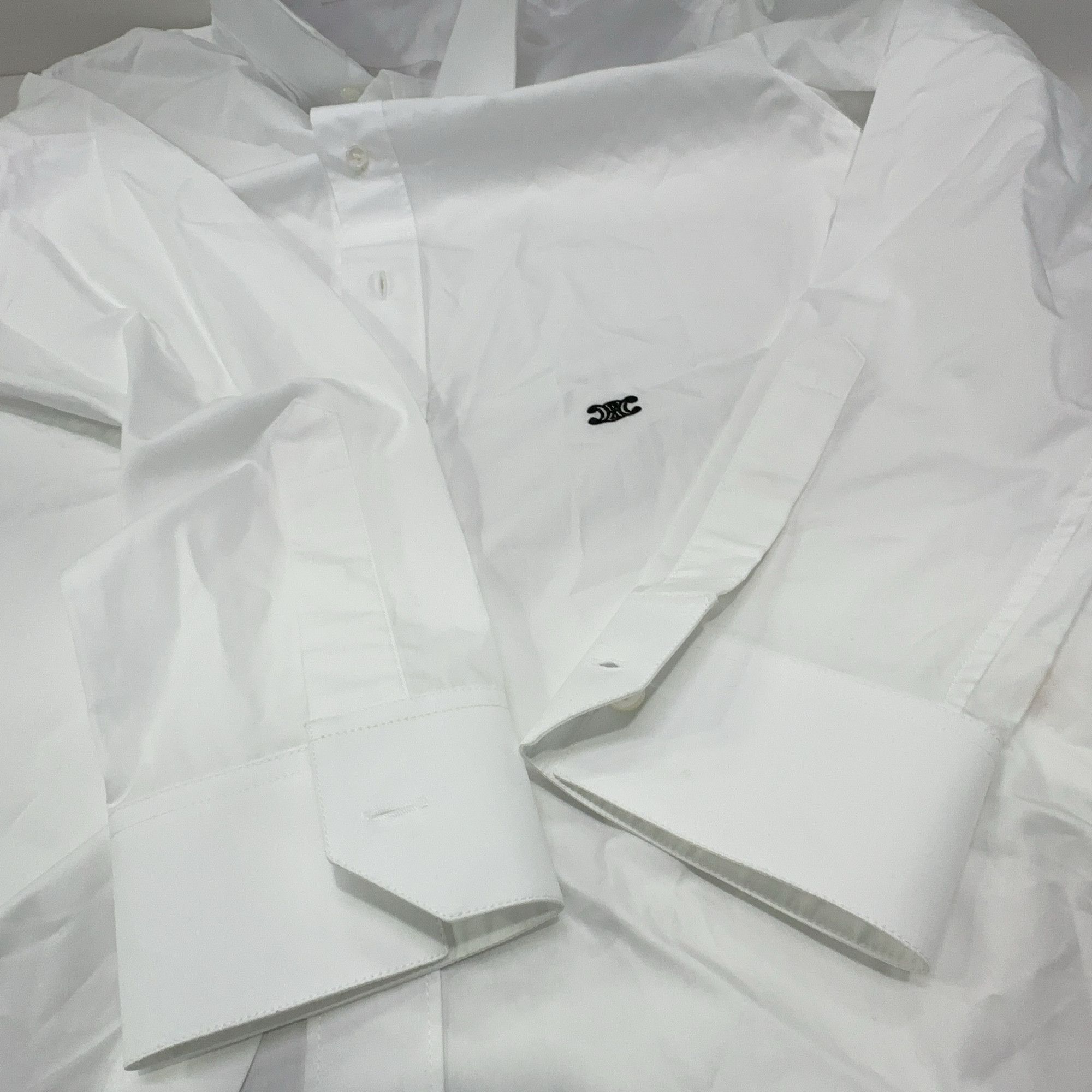 Celine Celine Logo Button Up Shirt Size L Size US L / EU 52-54 / 3 - 9 Thumbnail